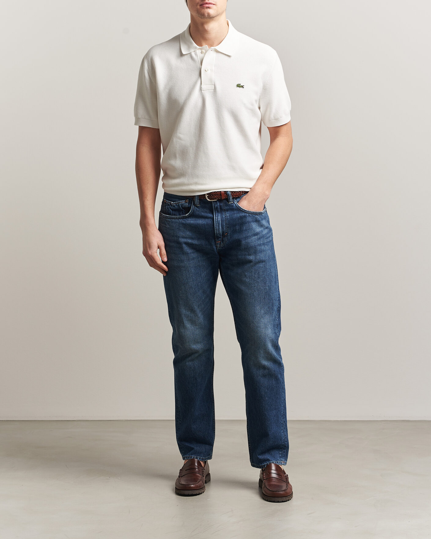 Herre | Polotrøjer | Lacoste | Cotton Knitted Polo Flour