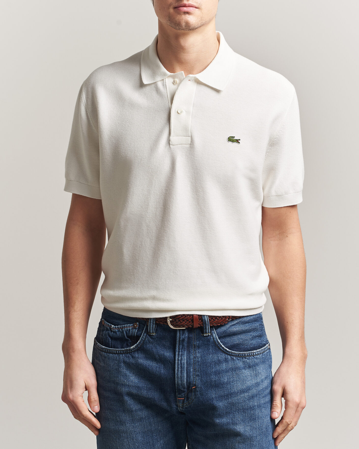 Herre | Polotrøjer | Lacoste | Cotton Knitted Polo Flour