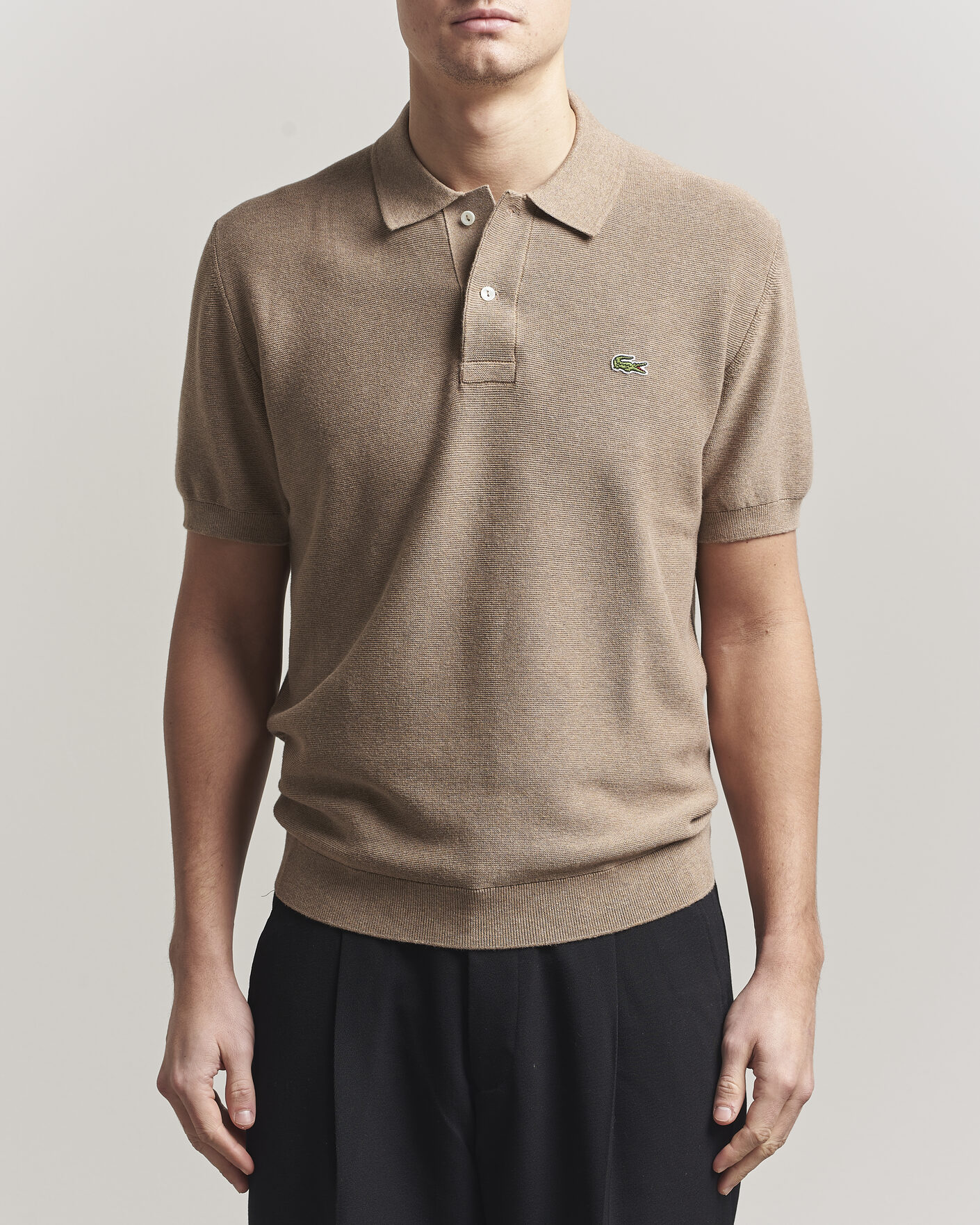 Herre | Polotrøjer | Lacoste | Cotton Knitted Polo Viennois Heather