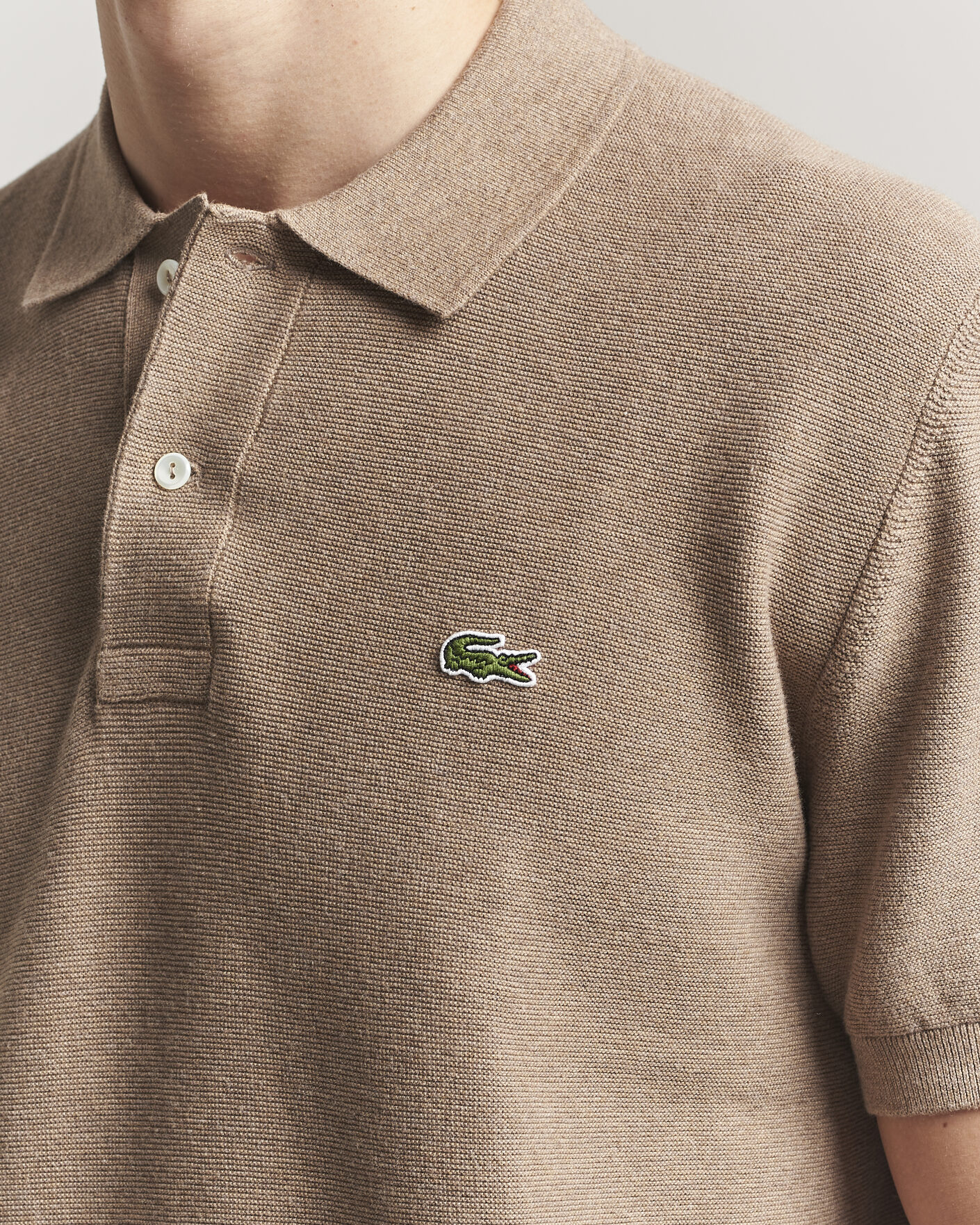 Herre | Polotrøjer | Lacoste | Cotton Knitted Polo Viennois Heather
