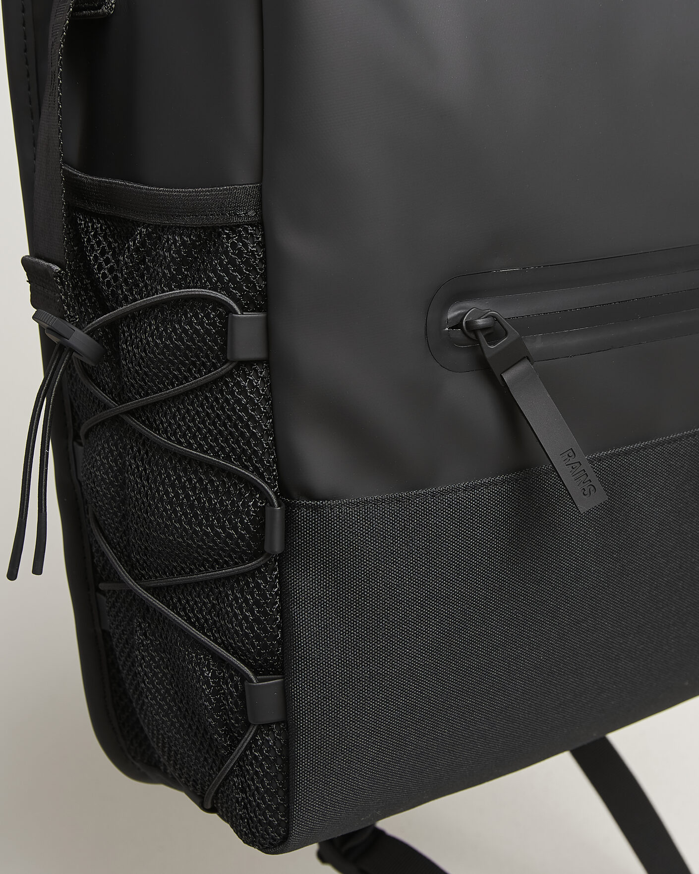 Herre | Tasker | RAINS | Trail Mountaineer Rolltop Backpack Black