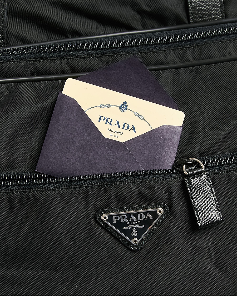 Herre | Pre-Owned & Vintage Bags | Prada Pre-Owned | Tessuto Nylon Document Bag Black