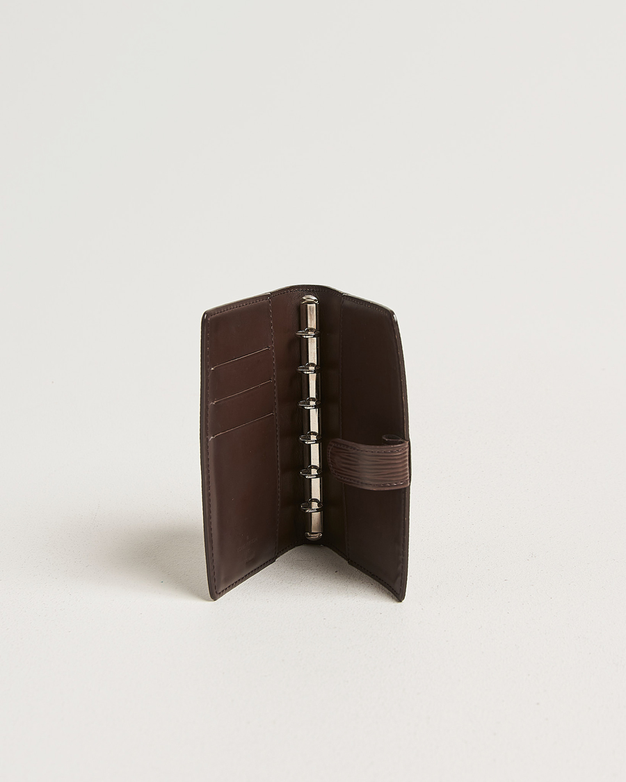 Herre | Pre-Owned & Vintage Bags | Louis Vuitton Pre-Owned | Small Ring Agenda Cover Epi Leather Brown