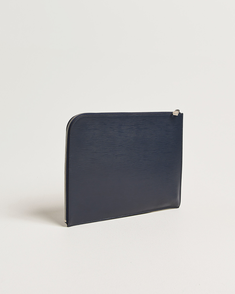 Herre | Pre-Owned & Vintage Bags | Louis Vuitton Pre-Owned | Porte Documents Epi Leather Navy