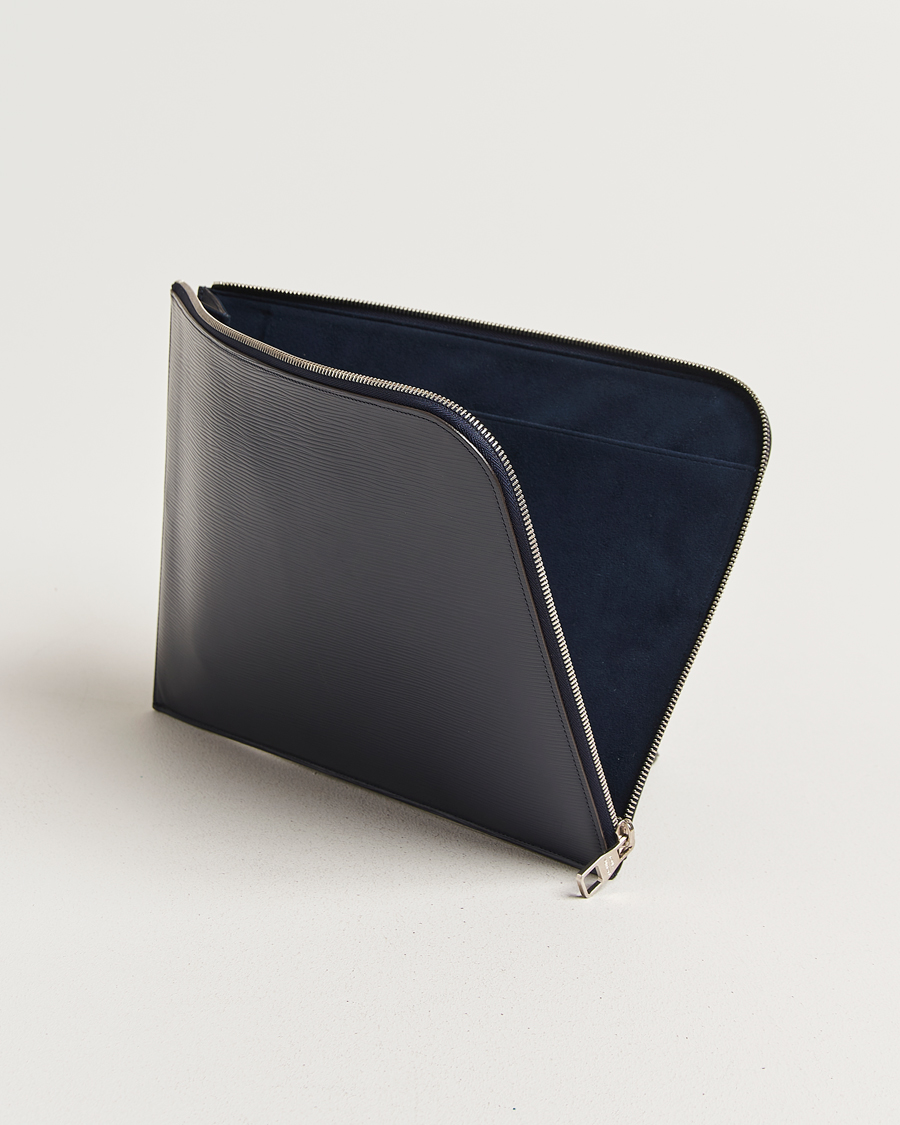 Herre | Pre-Owned & Vintage Bags | Louis Vuitton Pre-Owned | Porte Documents Epi Leather Navy