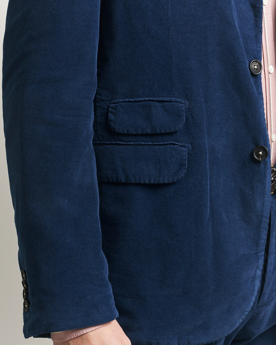 Herre | Jakkesæt | Massimo Alba | Sloop Corduroy Suit Midnight Blue