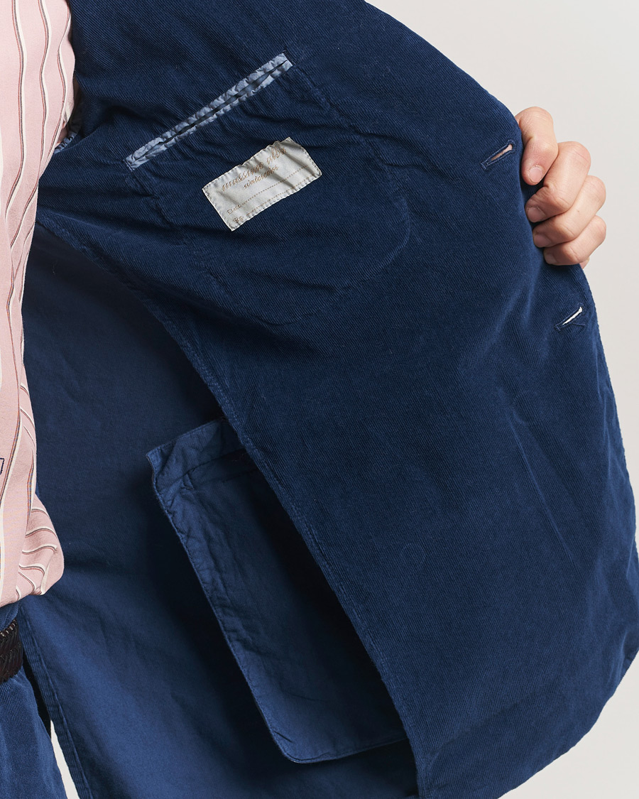 Herre | Jakkesæt | Massimo Alba | Sloop Corduroy Suit Midnight Blue