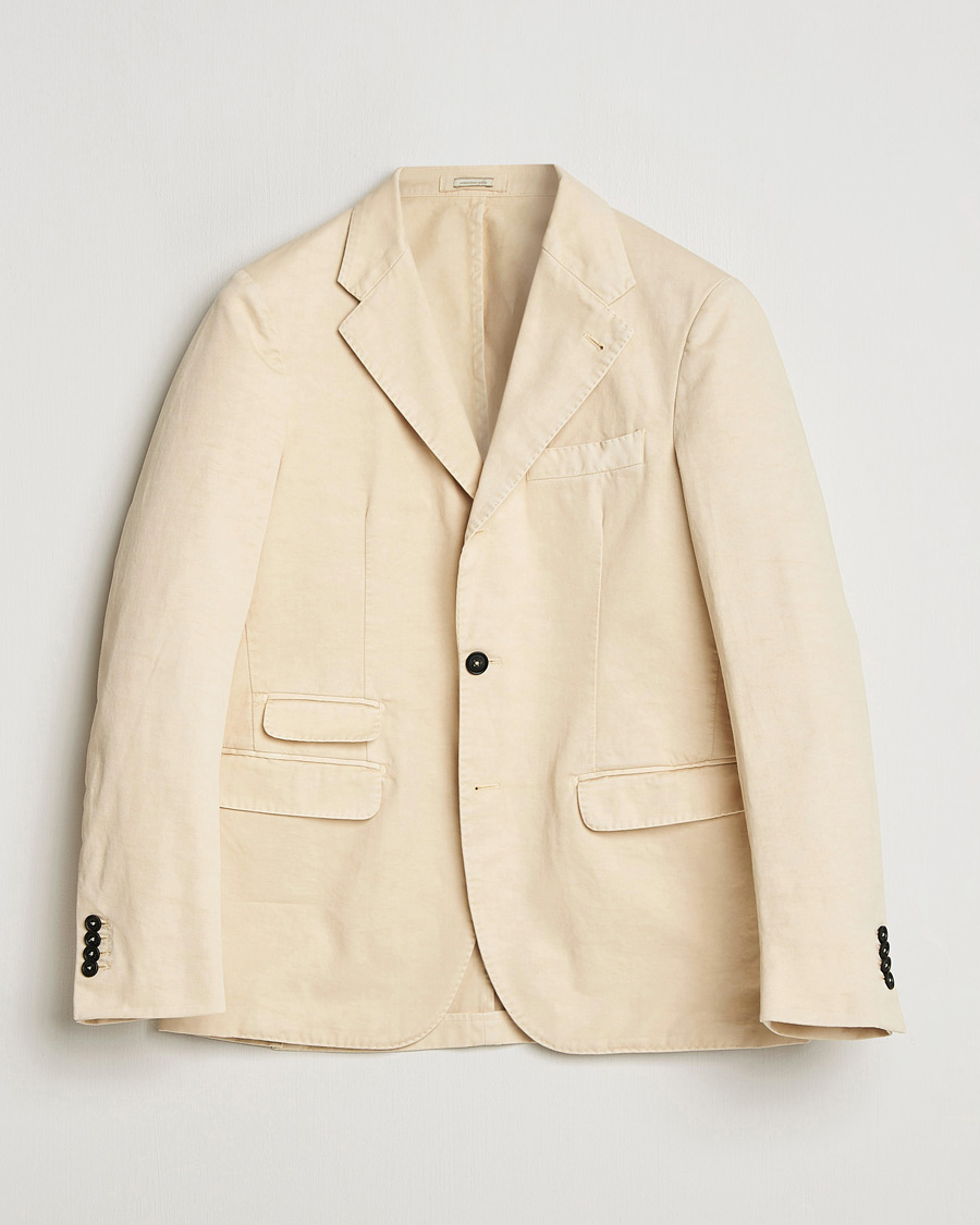 Herre | Blazere & jakker | Massimo Alba | Sloop Cotton Blazer Light Beige