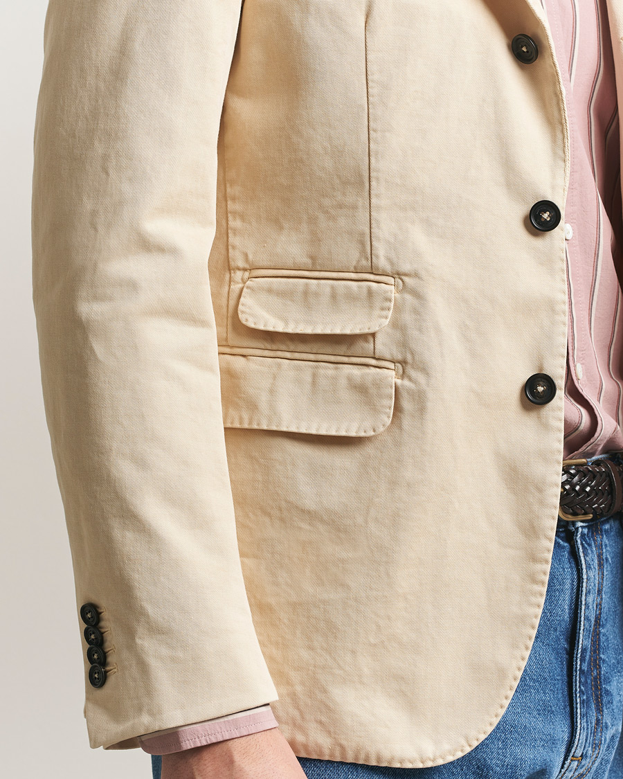 Herre | Blazere & jakker | Massimo Alba | Sloop Cotton Blazer Light Beige