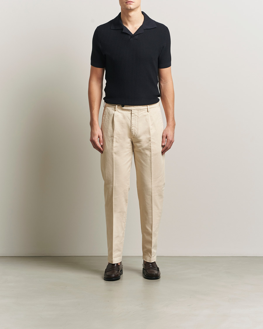 Herre | Bukser | Massimo Alba | Ionio Cotton Trousers Light Beige