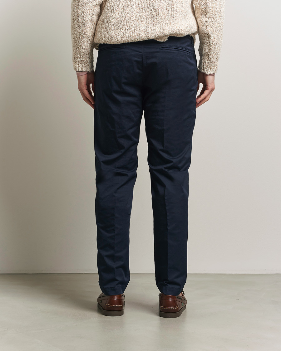 Herre | Bukser | Massimo Alba | Winch Cotton Gabardine Trousers Navy