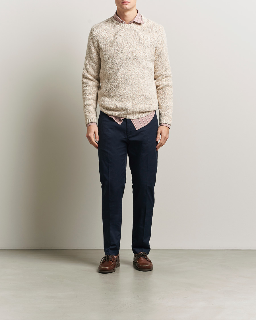 Herre | Trøjer | Massimo Alba | Cotton Boucle Sweater Bronze