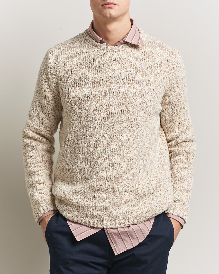 Herre | Trøjer | Massimo Alba | Cotton Boucle Sweater Bronze