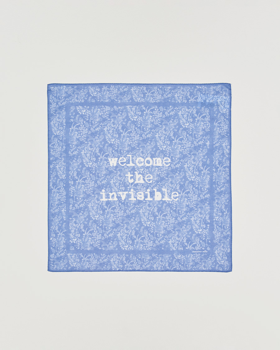 Herre | Lommeklude | Massimo Alba | Printed Cotton Voile Hankerchief Tulip