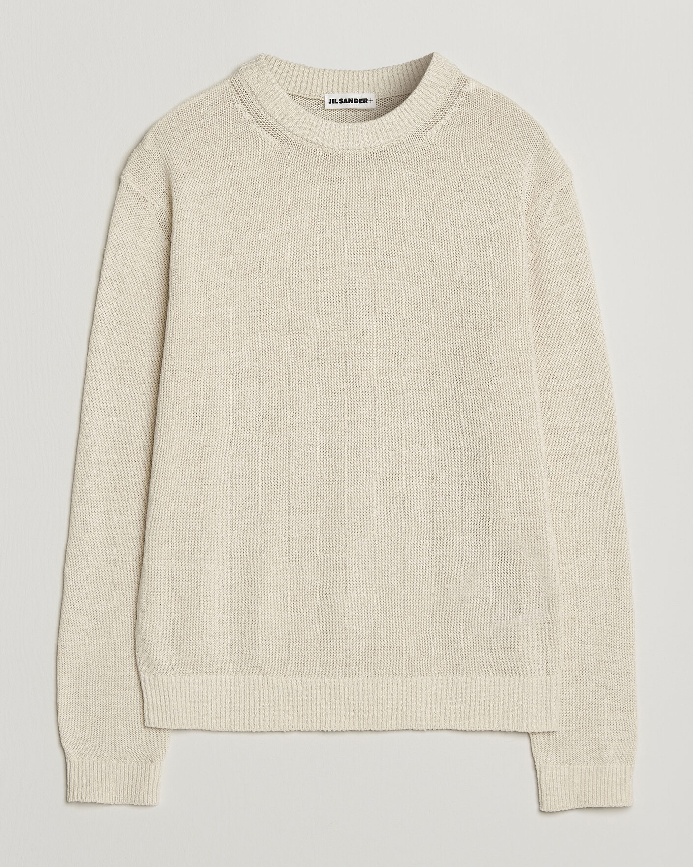 Herre | Trøjer | Jil Sander | Silk Blend Crew Neck Sweater Sand