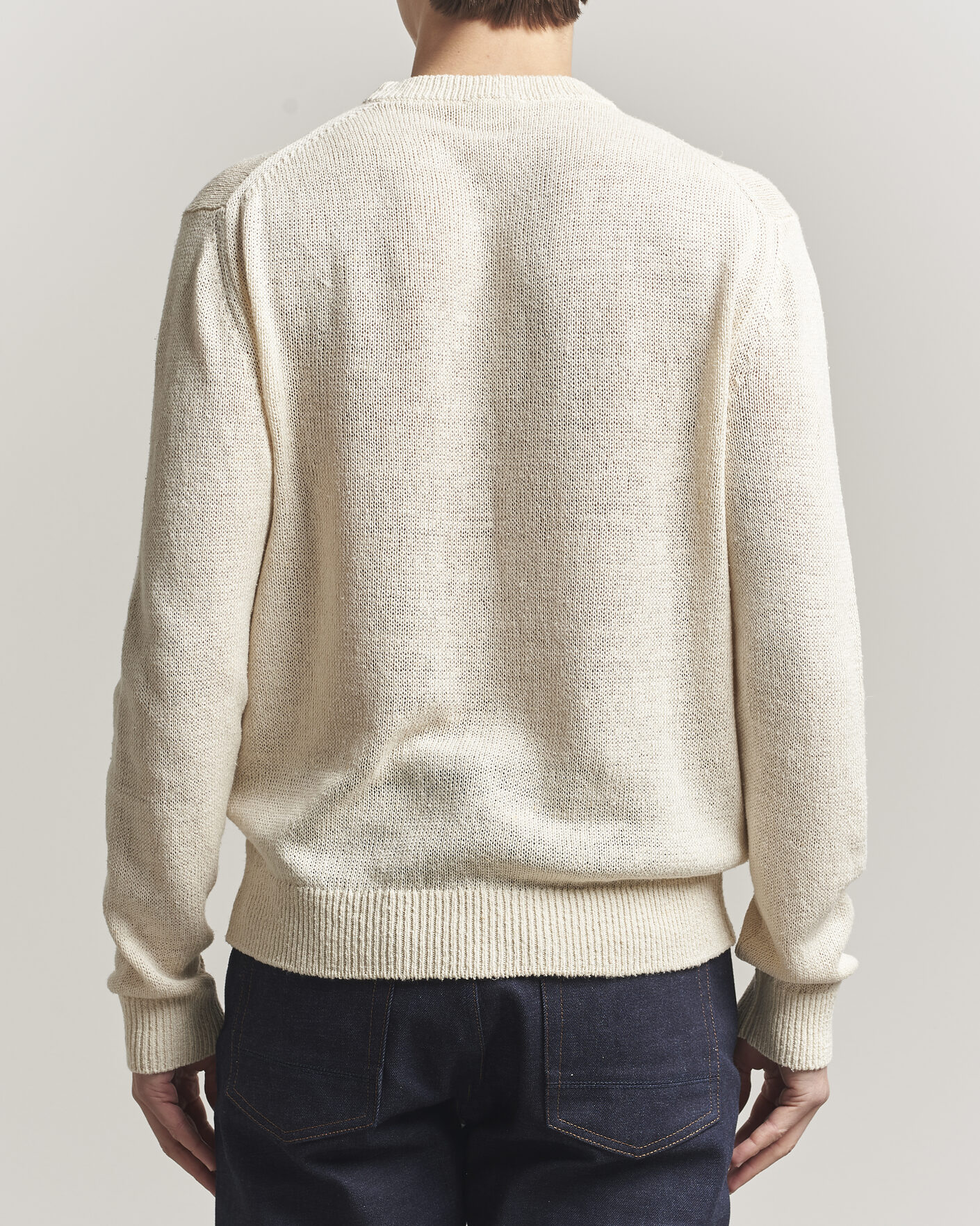 Herre | Trøjer | Jil Sander | Silk Blend Crew Neck Sweater Sand