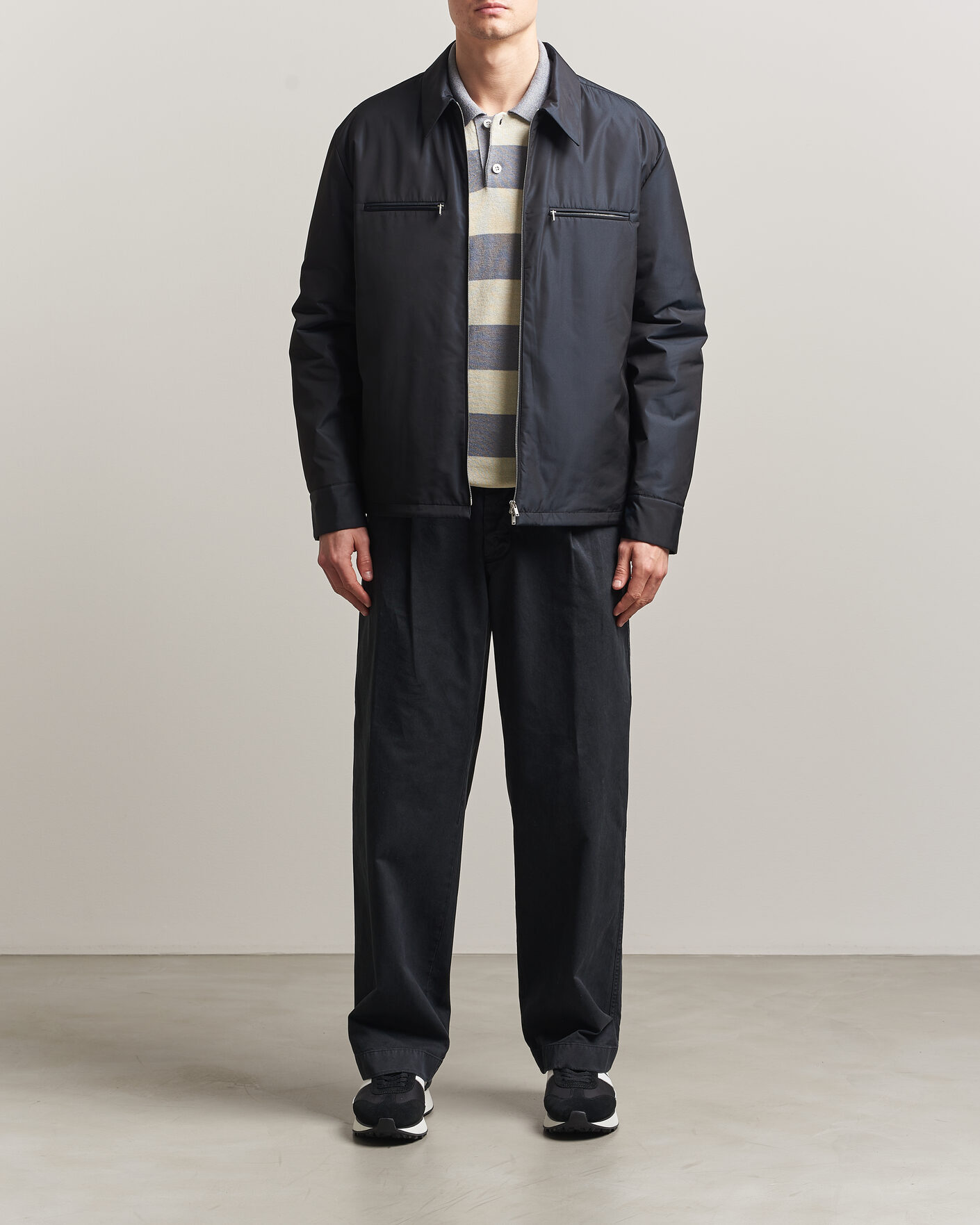 Herre | Jakker | Jil Sander | Nylon Zip Jacket Navy