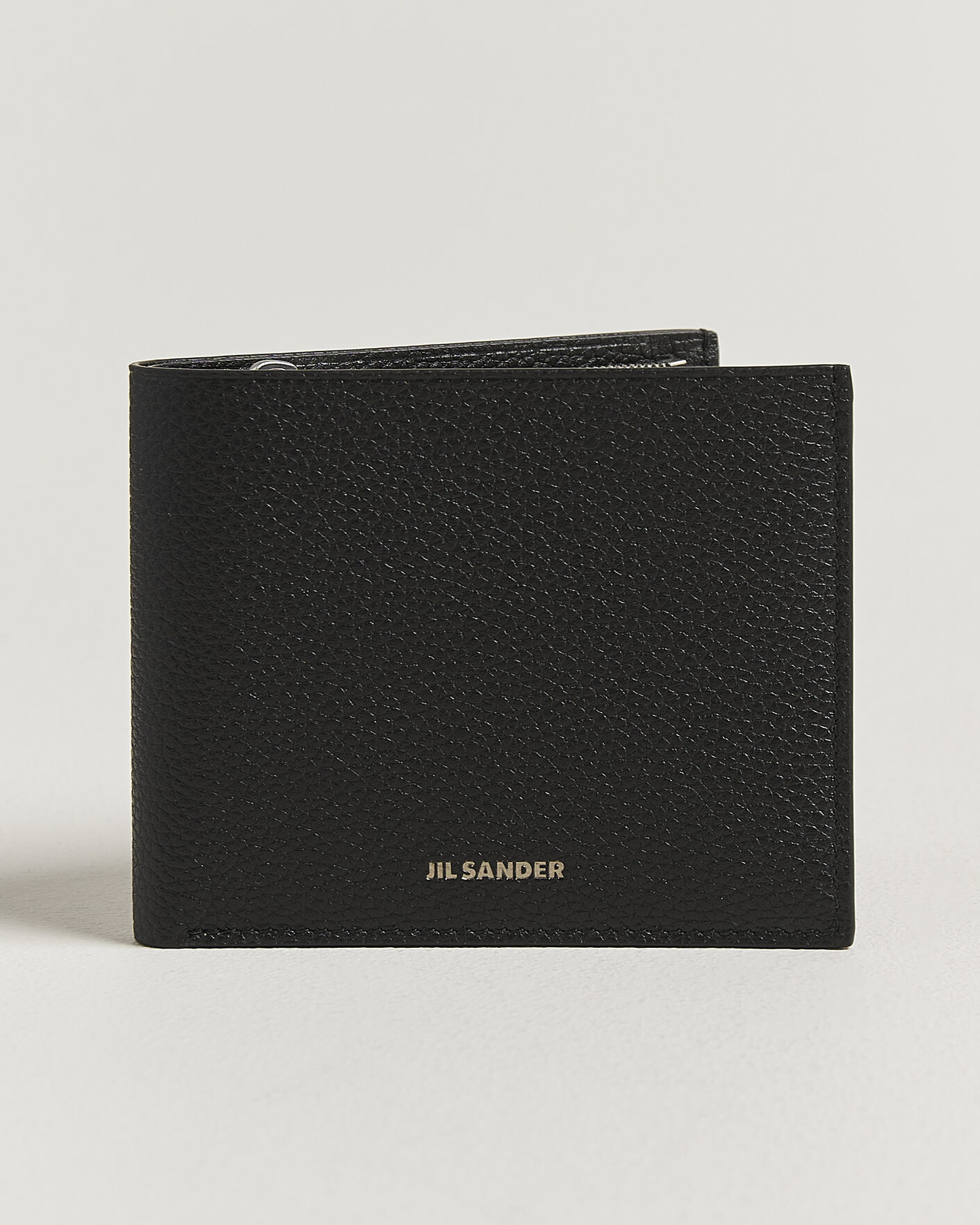Herre | Punge | Jil Sander | Grain Leather Zip Wallet Black