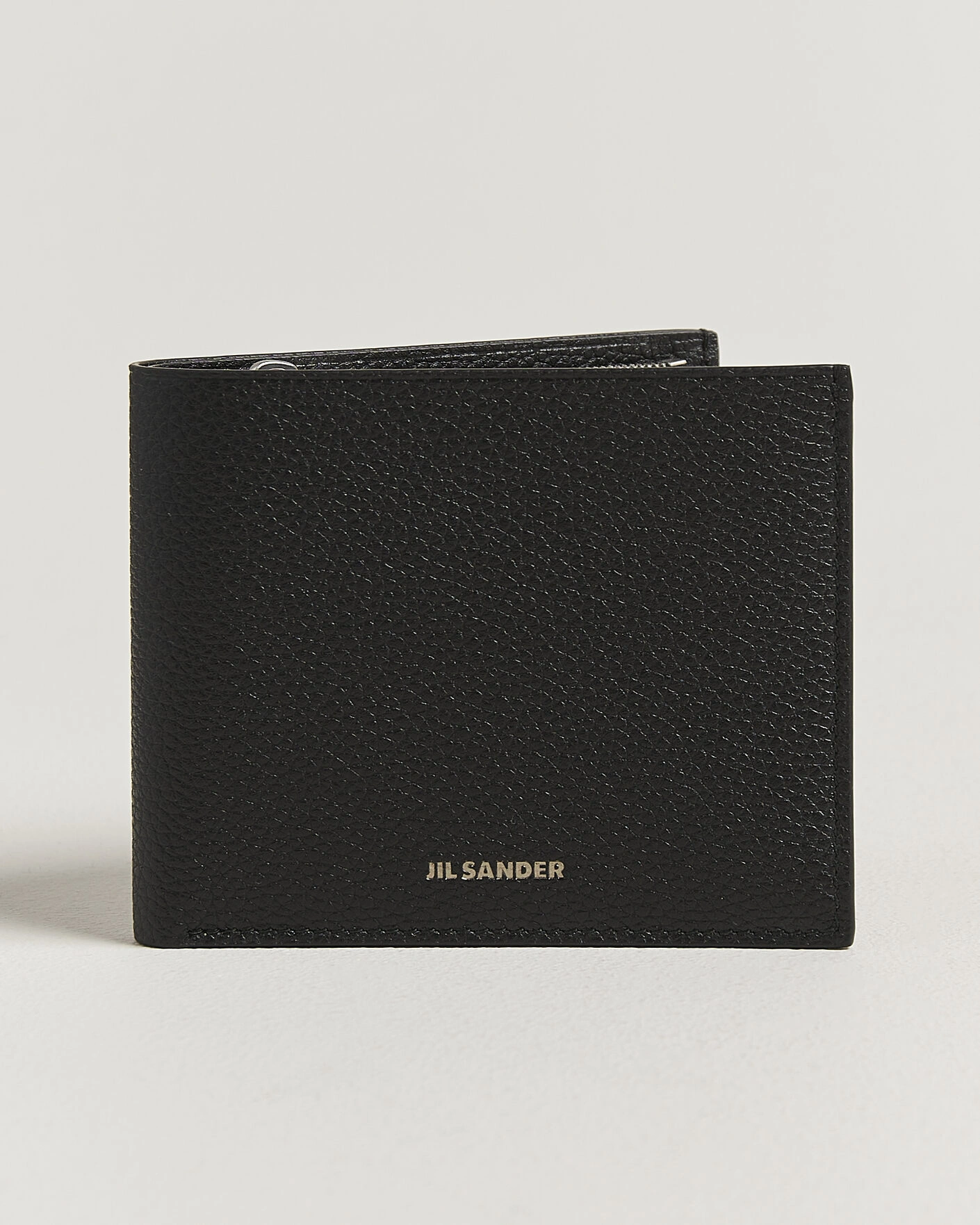 Herre | Punge | Jil Sander | Grain Leather Zip Wallet Black