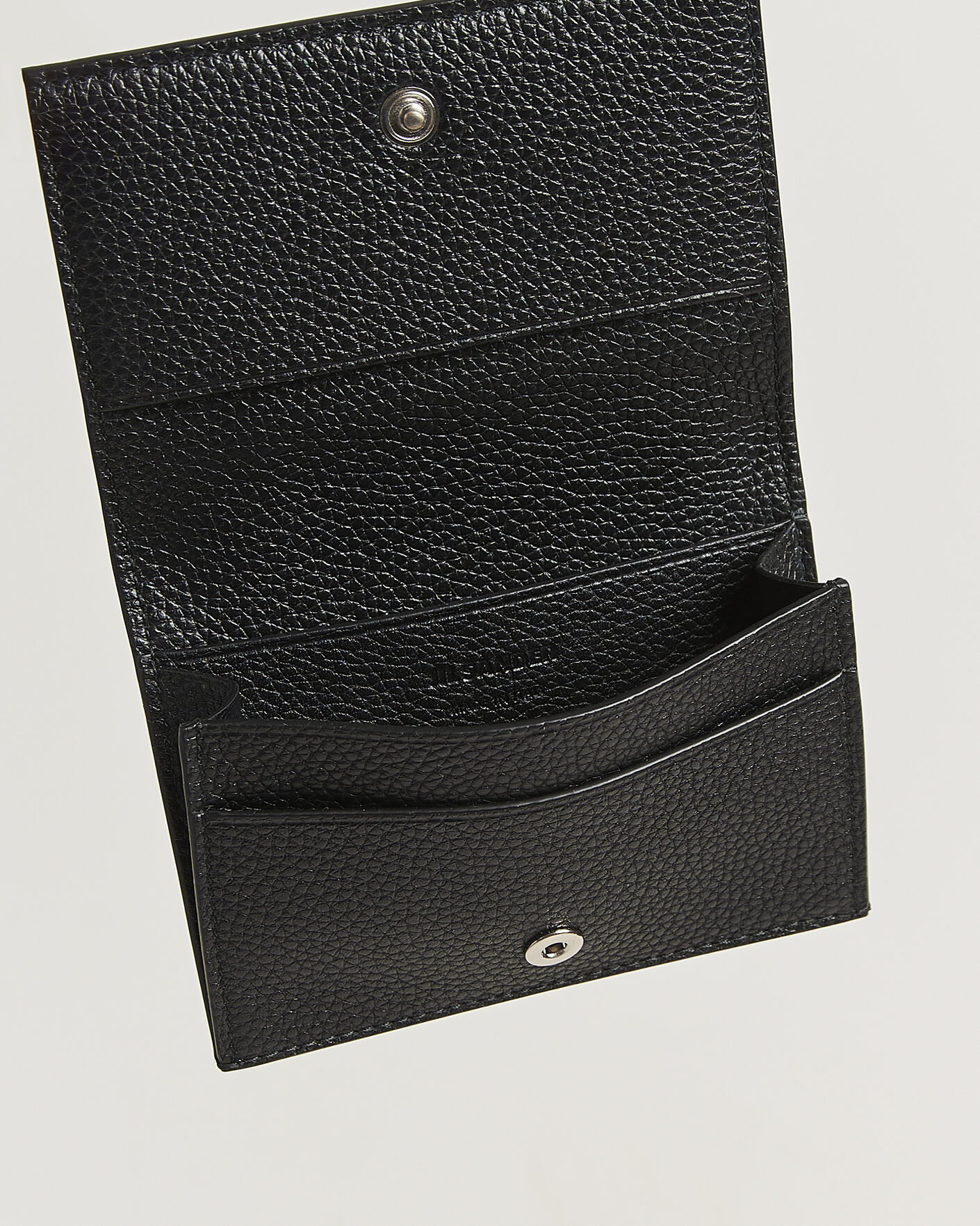 Herre | Punge | Jil Sander | Grain Leather Card Holder Black