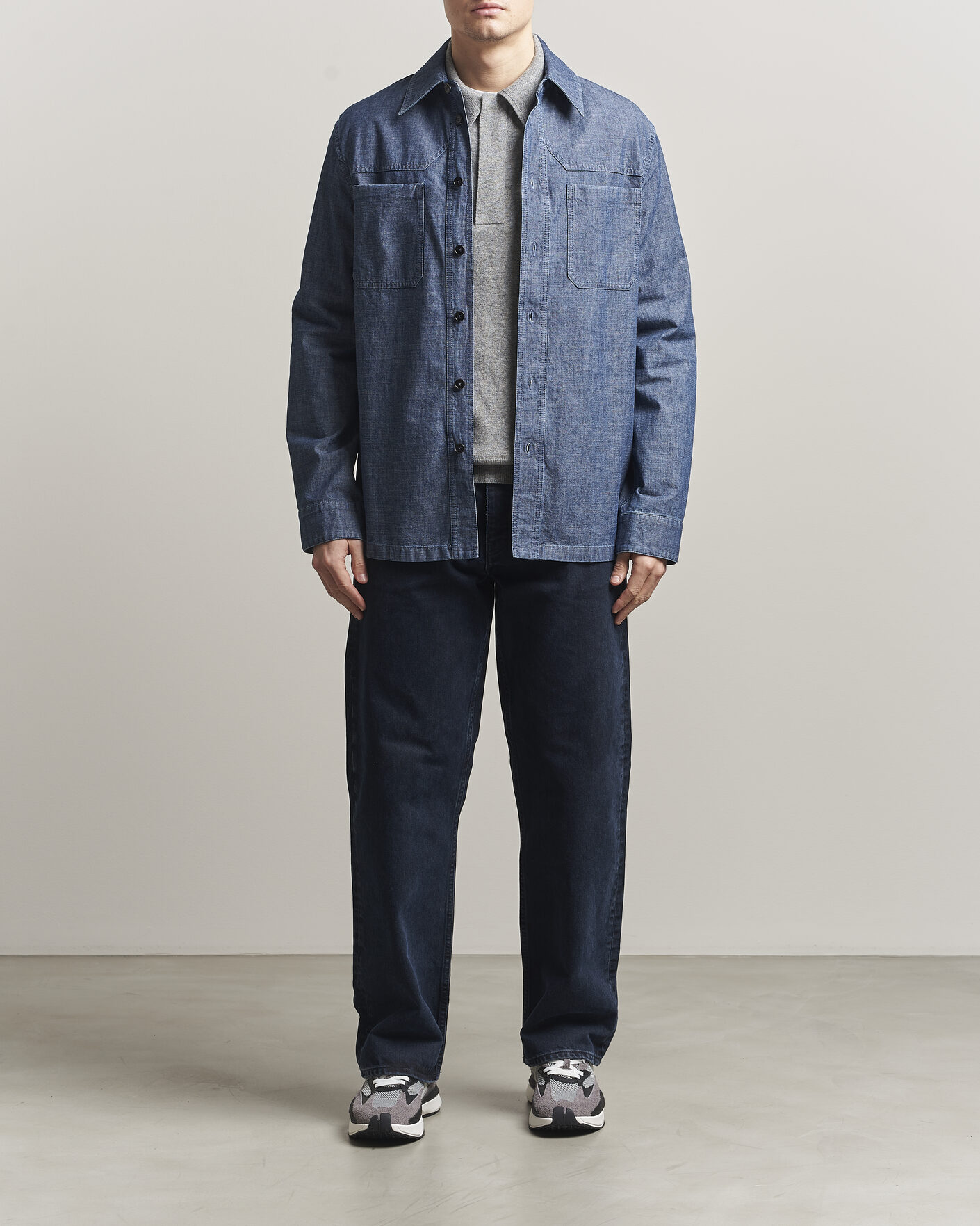 Herre | Skjorter | Jil Sander | Denim Overshirt Indigo Blue