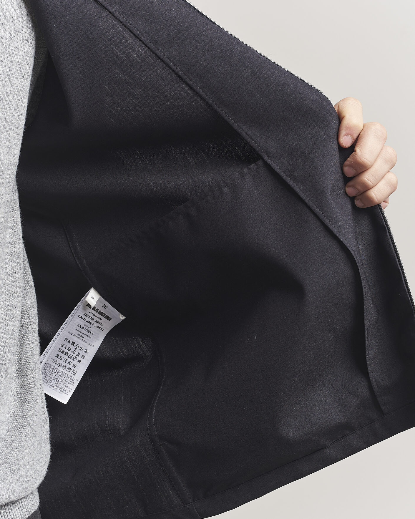 Herre | Skjorter | Jil Sander | Zip Shirt Blouson Navy