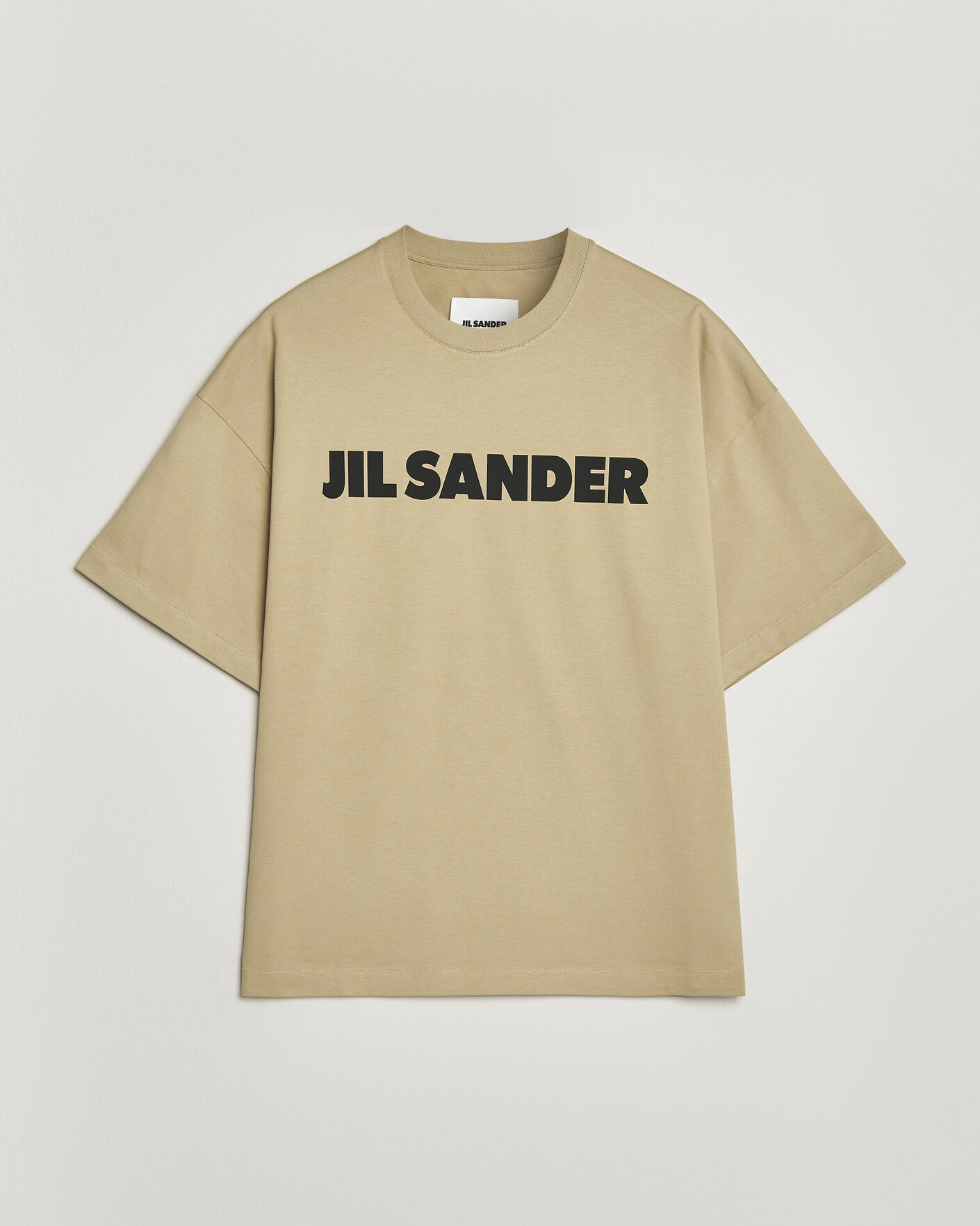 Herre | T-Shirts | Jil Sander | Short Sleeve Logo T-Shirt  Khaki