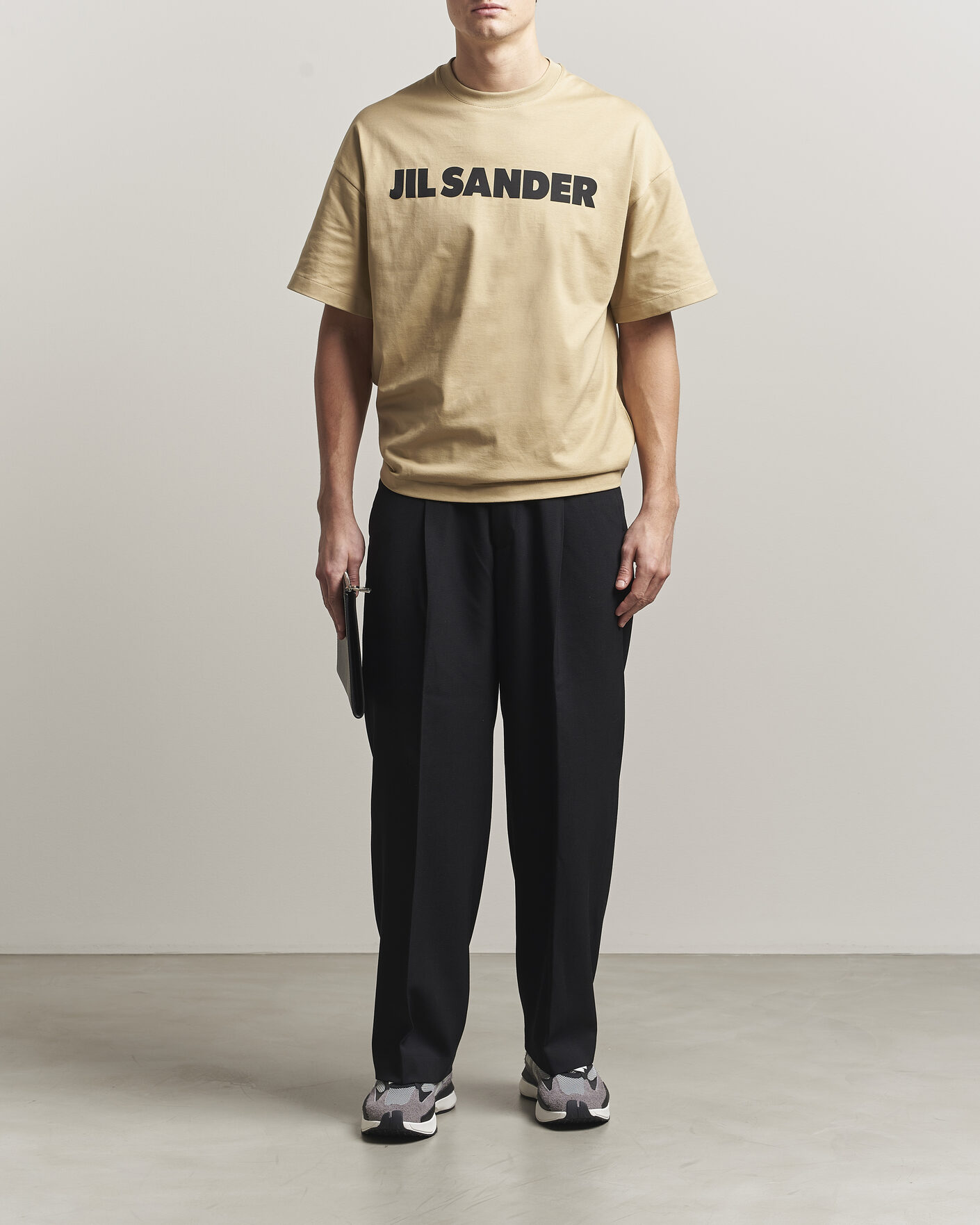 Herre | T-Shirts | Jil Sander | Short Sleeve Logo T-Shirt Khaki