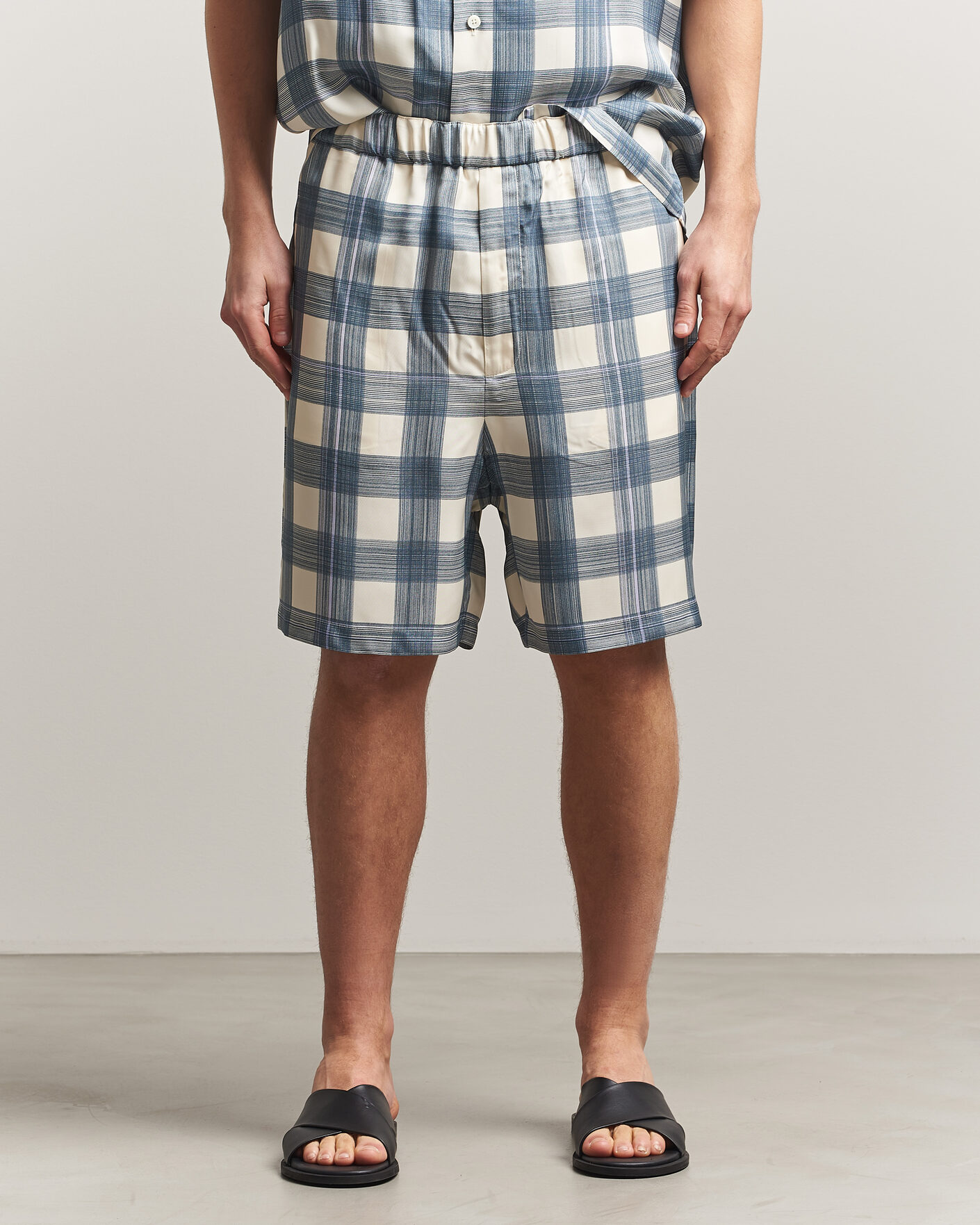 Herre | Shorts | Jil Sander | Vichy Check Shorts Blue/White