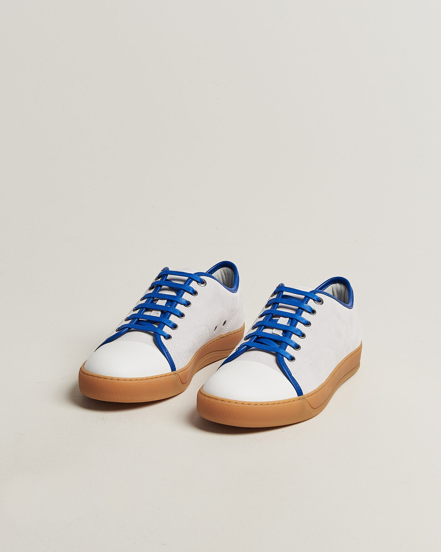 Herre | Sneakers | Lanvin | DBB1 Nappa Cap Toe Sneaker White/Blue