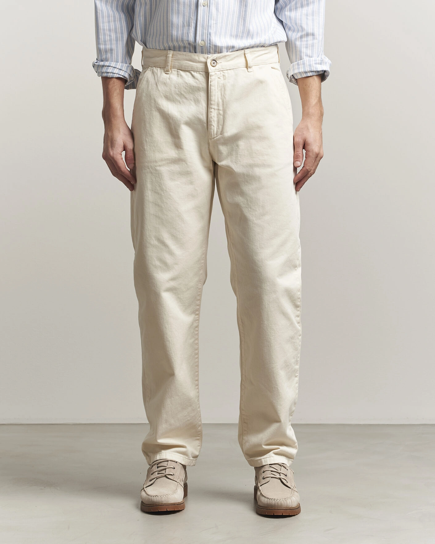 Herre | Bukser | LES DEUX | Oscar Chino Pants Eggnog White