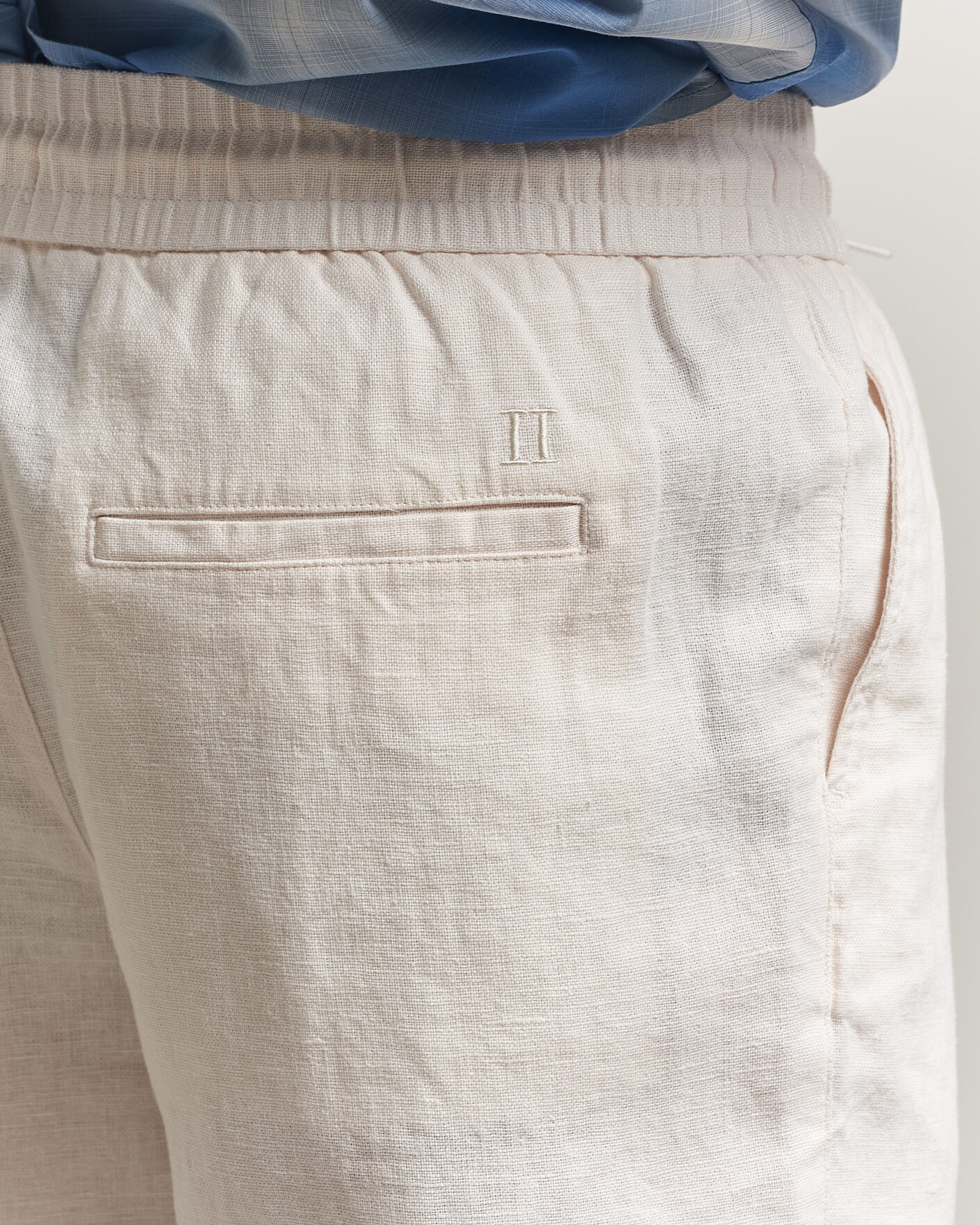 Herre | Bukser | LES DEUX | Patrick Heavy Linen/Cotton Pants Eggnog White