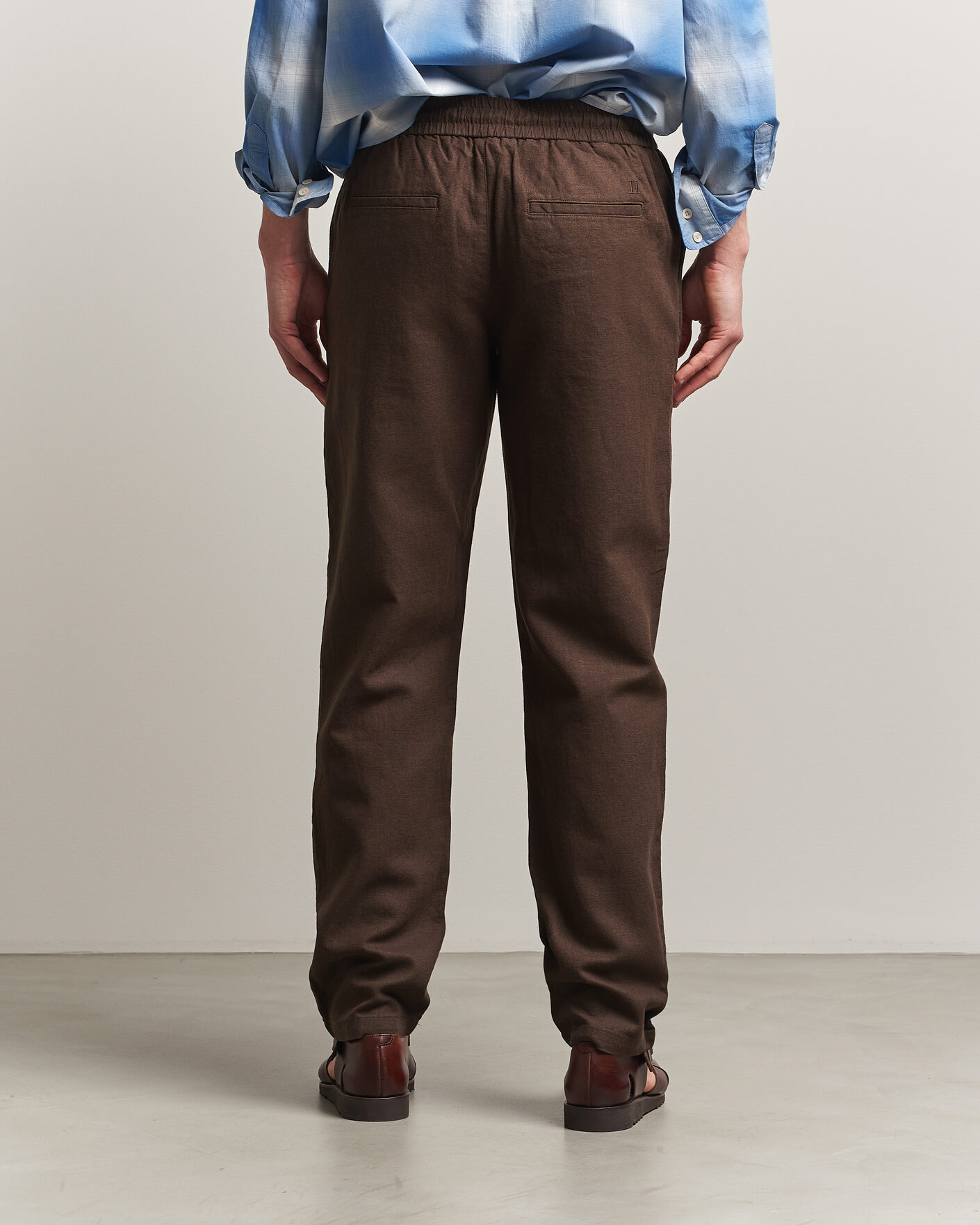 Herre | Bukser | LES DEUX | Patrick Heavy Linen/Cotton Pants Brown