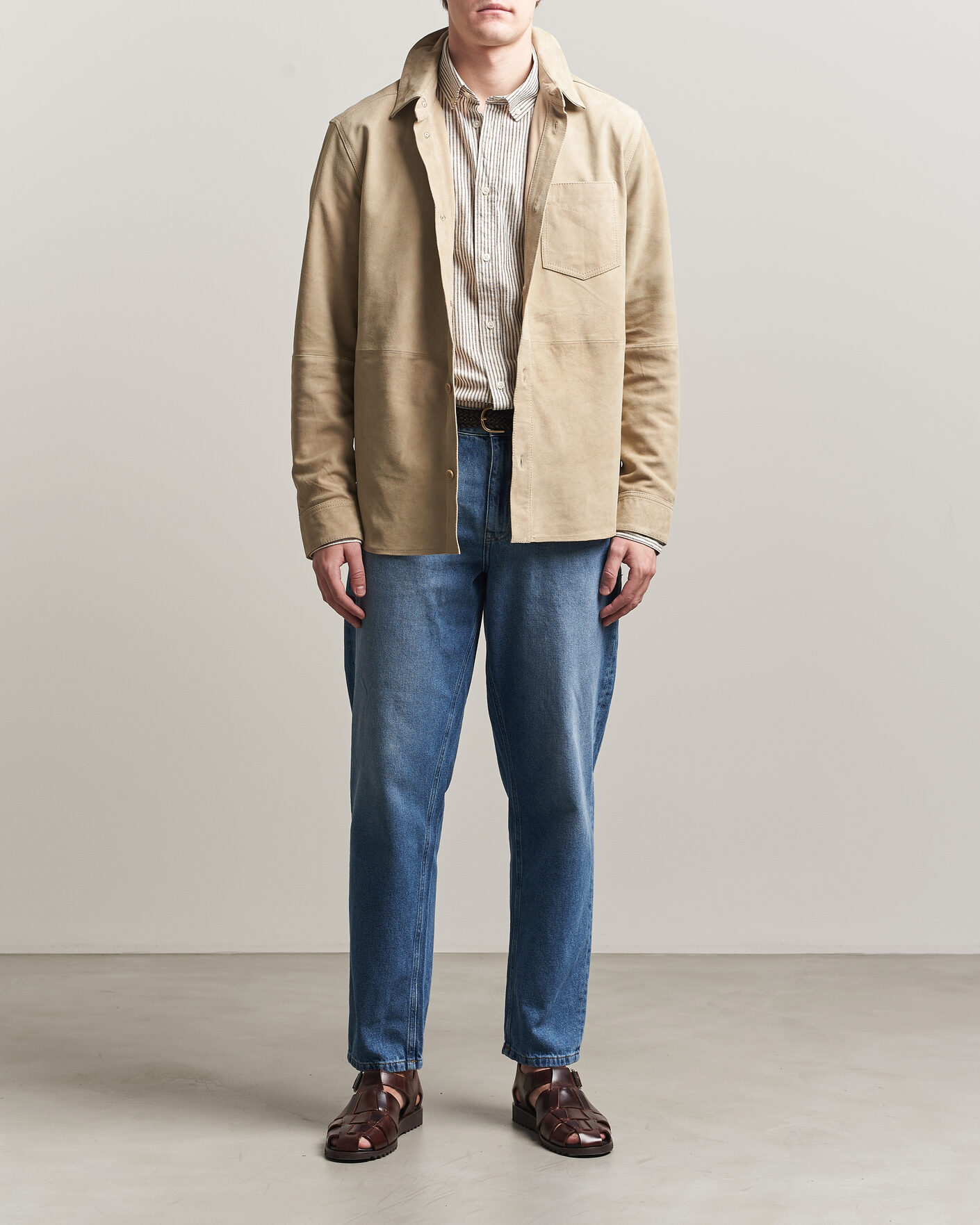 Herre | Jeans | LES DEUX | Ryder Washed Jeans Medium Indigo Blue