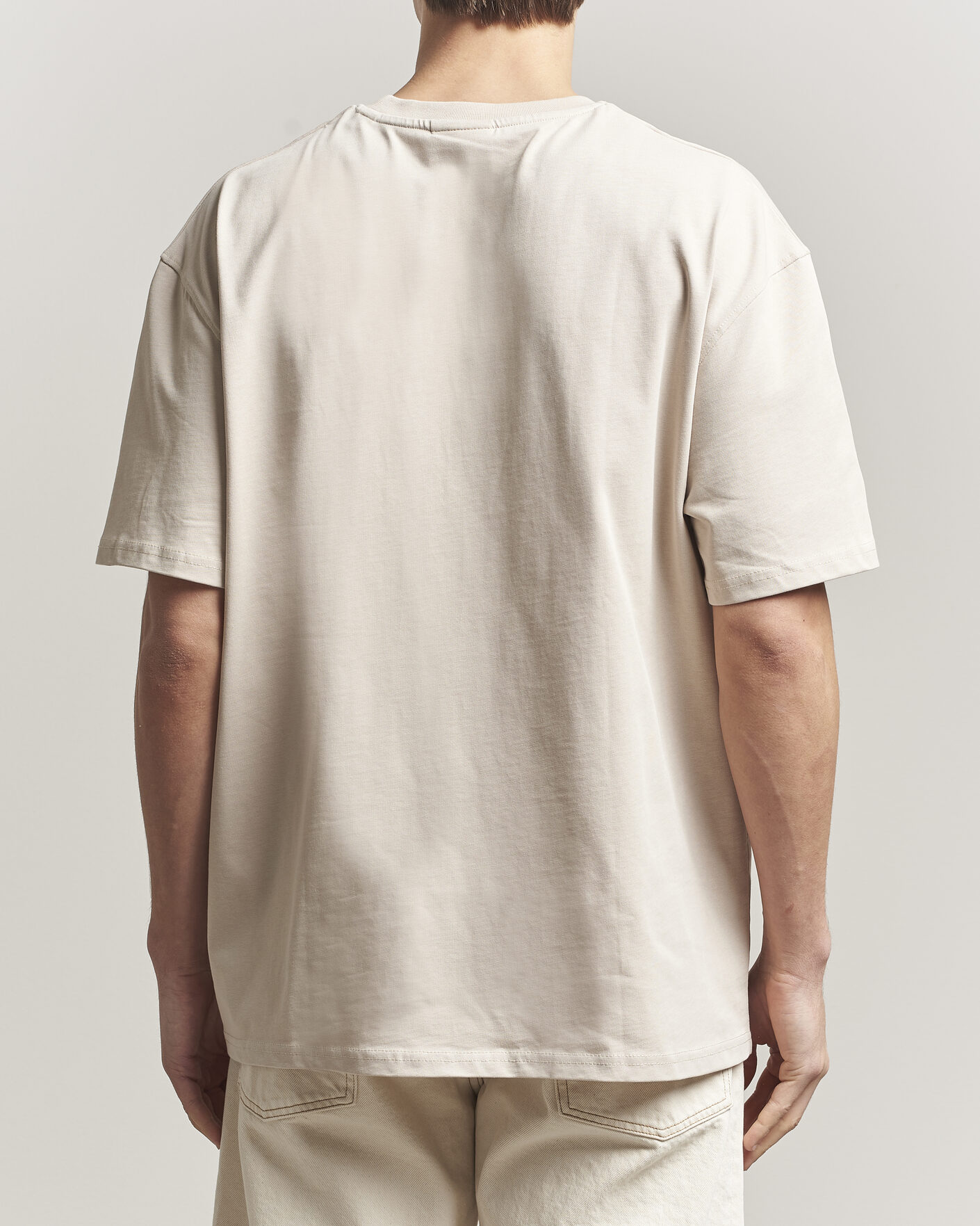 Herre | T-Shirts | LES DEUX | Crew T-Shirt Light Sand