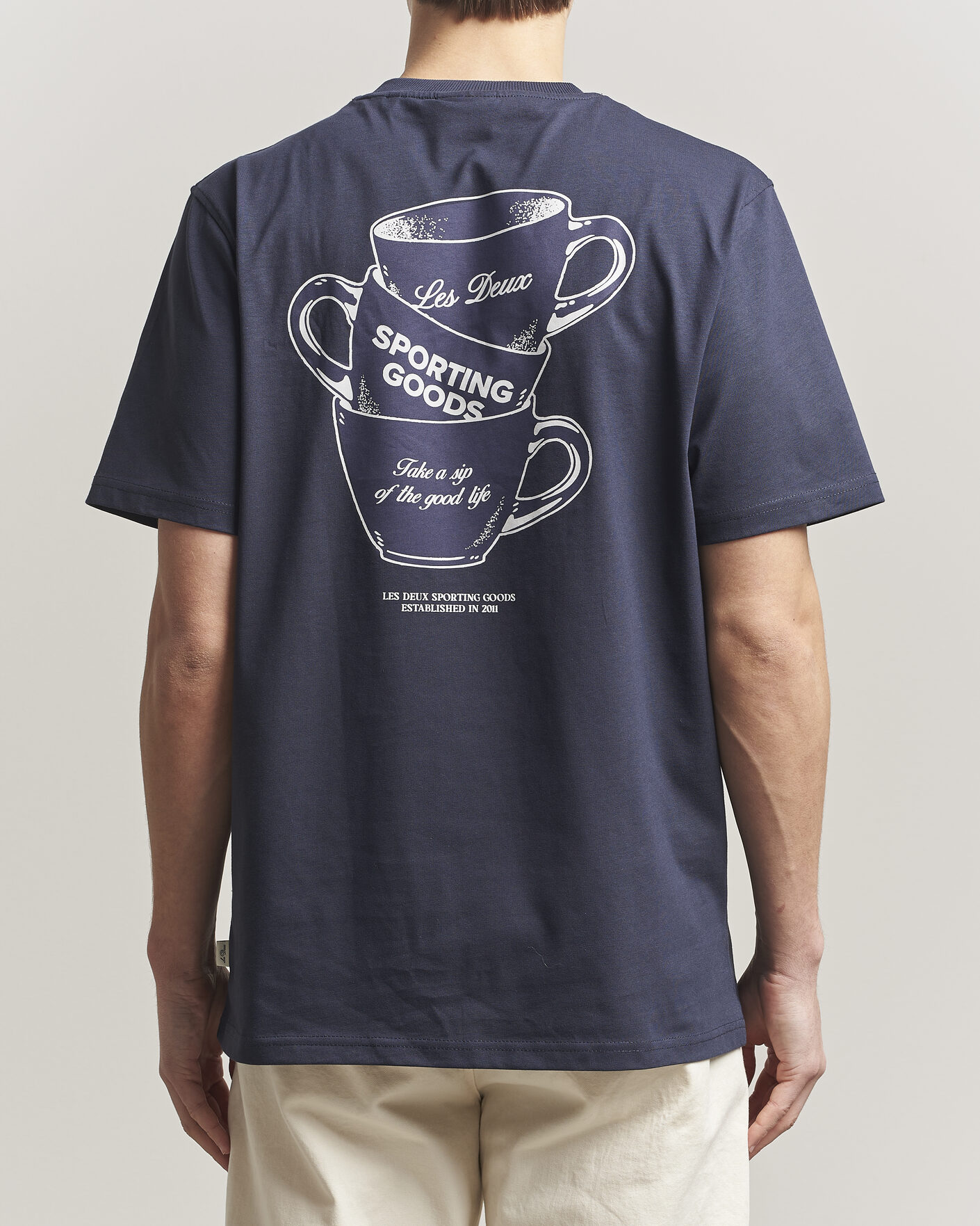 Herre | T-Shirts | LES DEUX | Ben Artist T-Shirt Navy