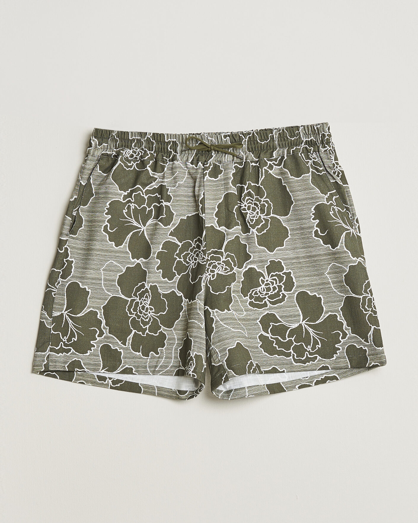 Herre | Shorts | LES DEUX | Charlie Poppy AOP Shorts Olive Night