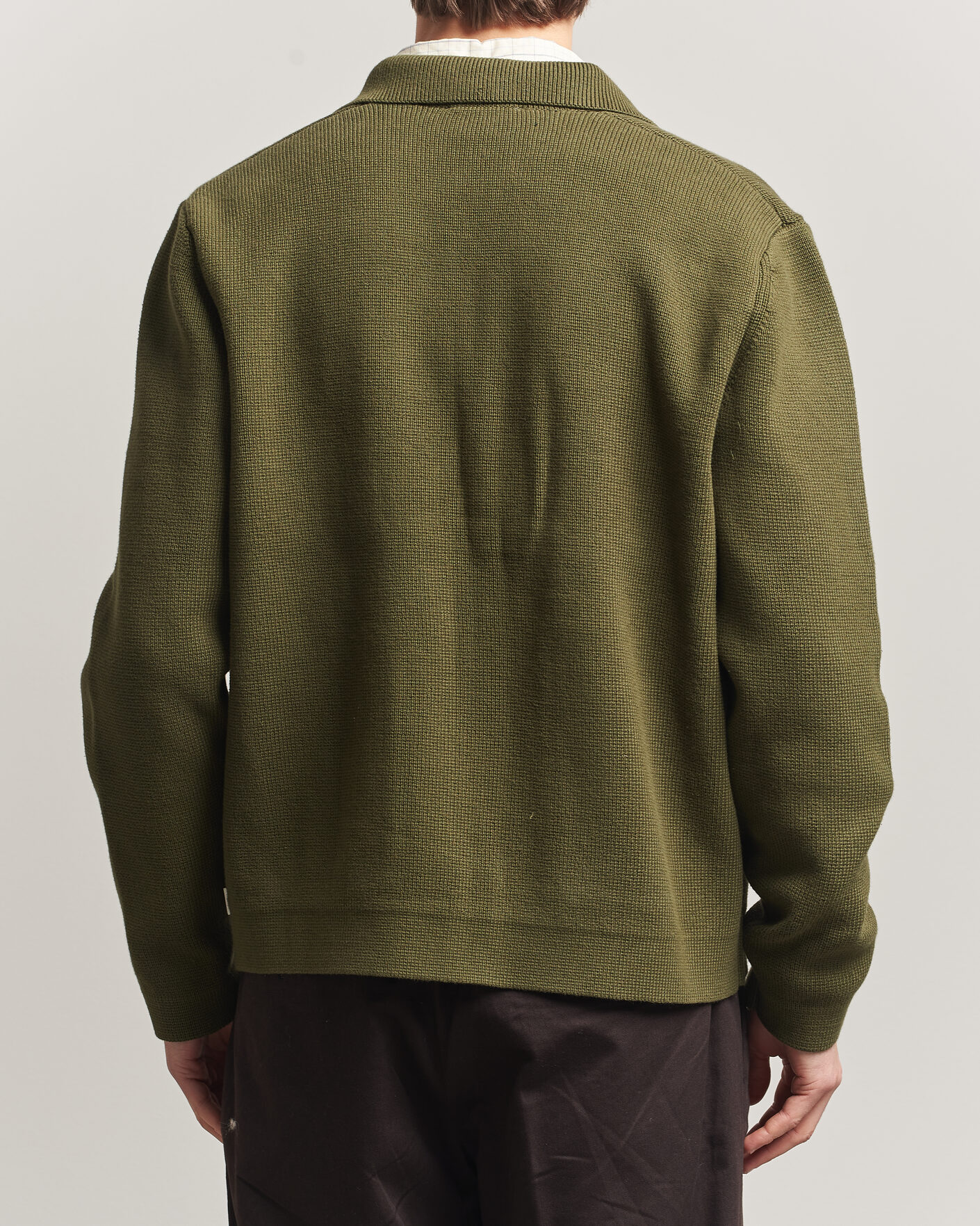 Herre | Trøjer | LES DEUX | Fisher Cotton Milano Zip Olive Night