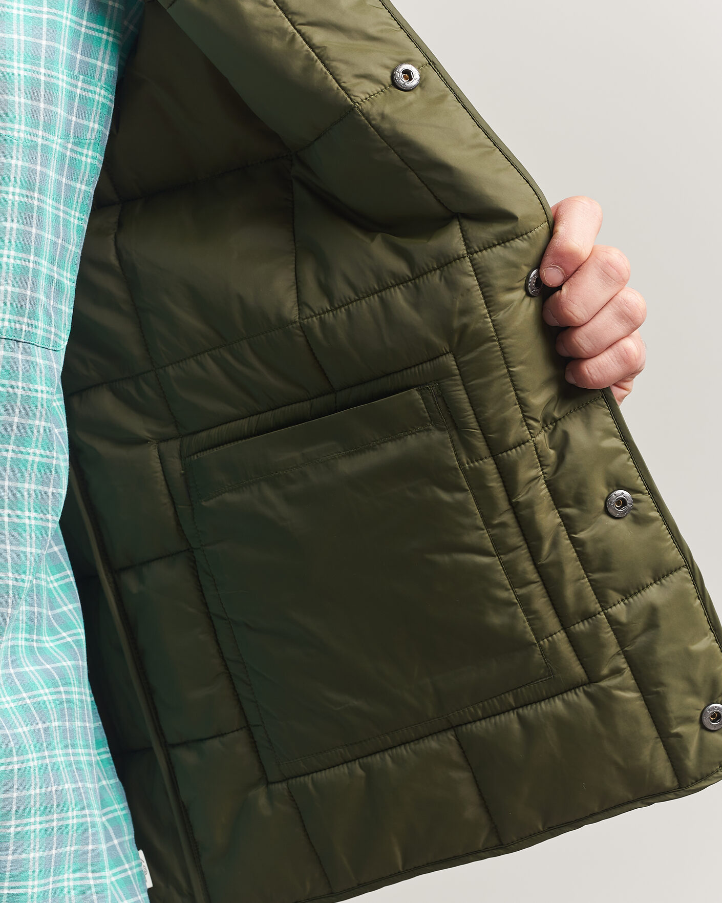 Herre | Veste | LES DEUX | Matt Quilted Vest Olive Night