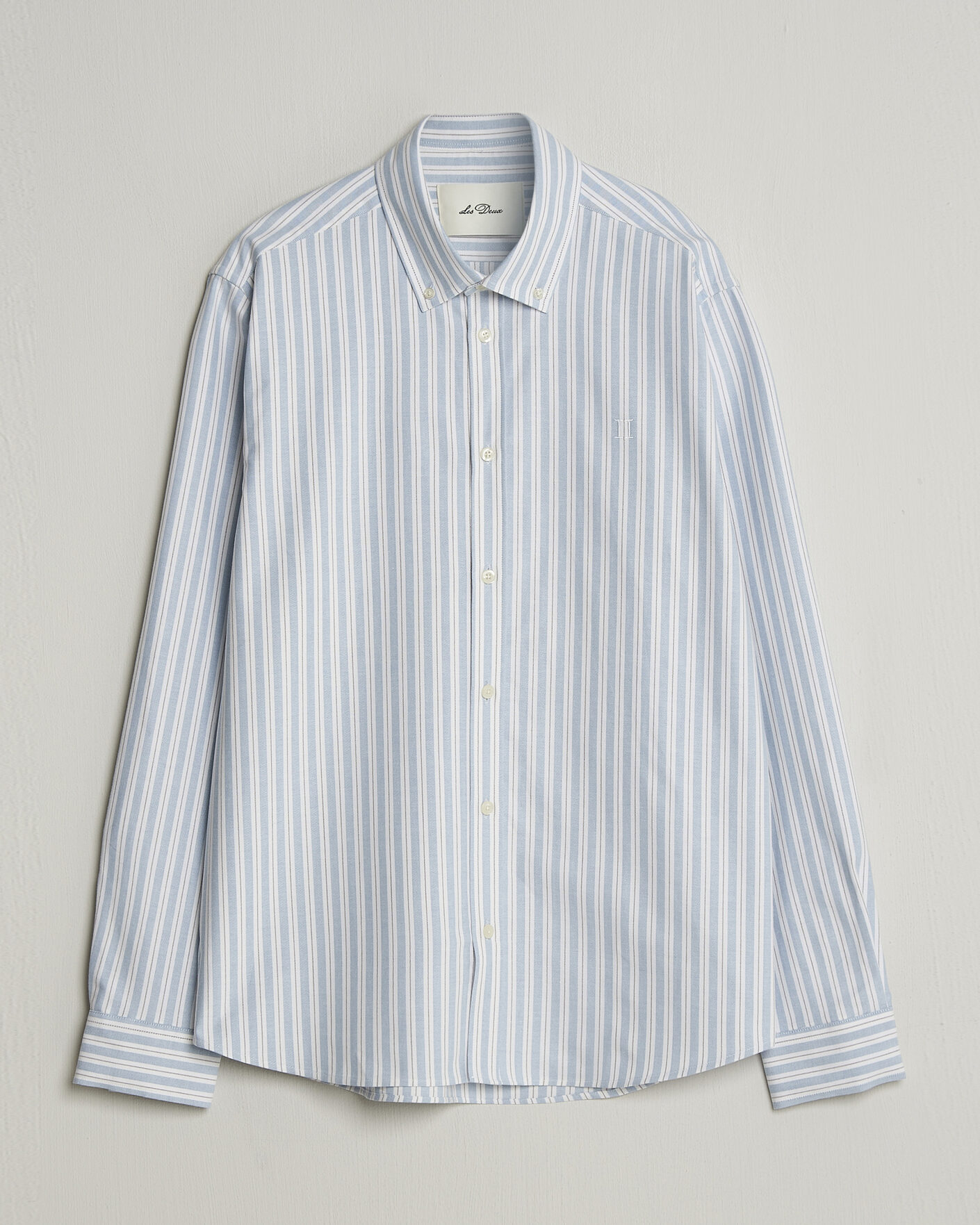 Herre | Skjorter | LES DEUX | Konrad Striped Oxford Shirt Allure Blue