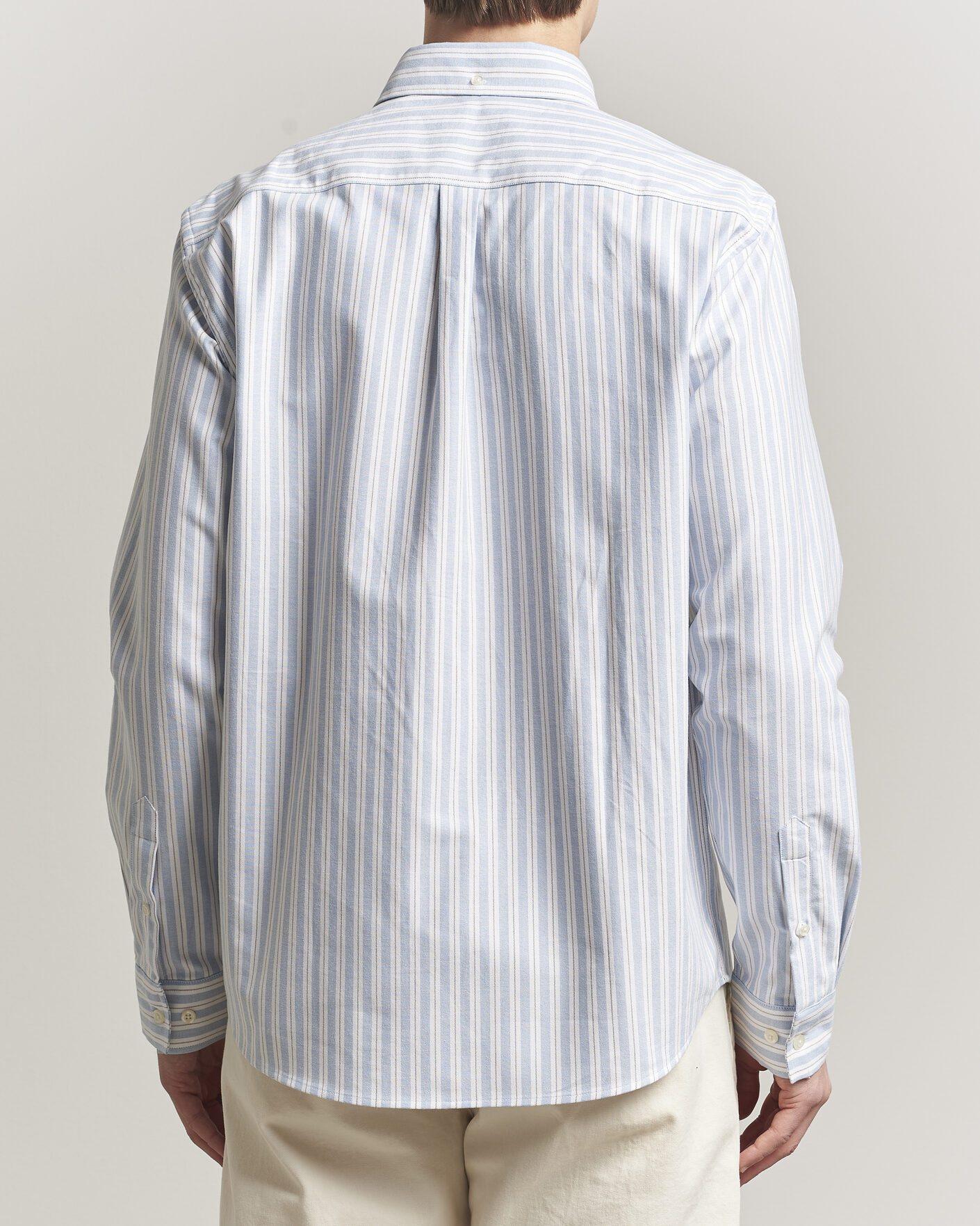 Herre | Skjorter | LES DEUX | Konrad Striped Oxford Shirt Allure Blue