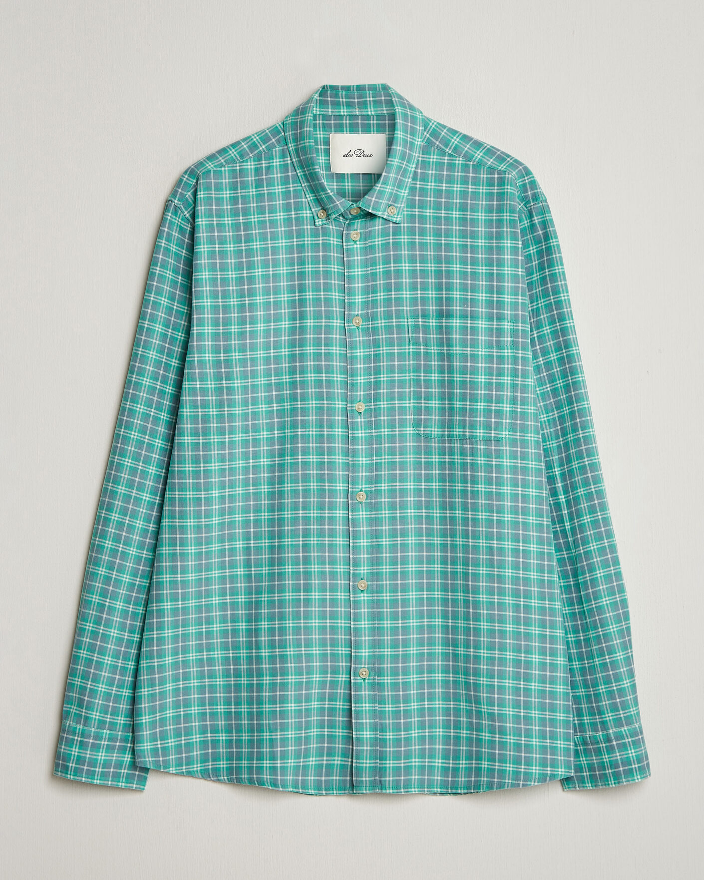 Herre | Skjorter | LES DEUX | Kent Check Shirt Allure Blue