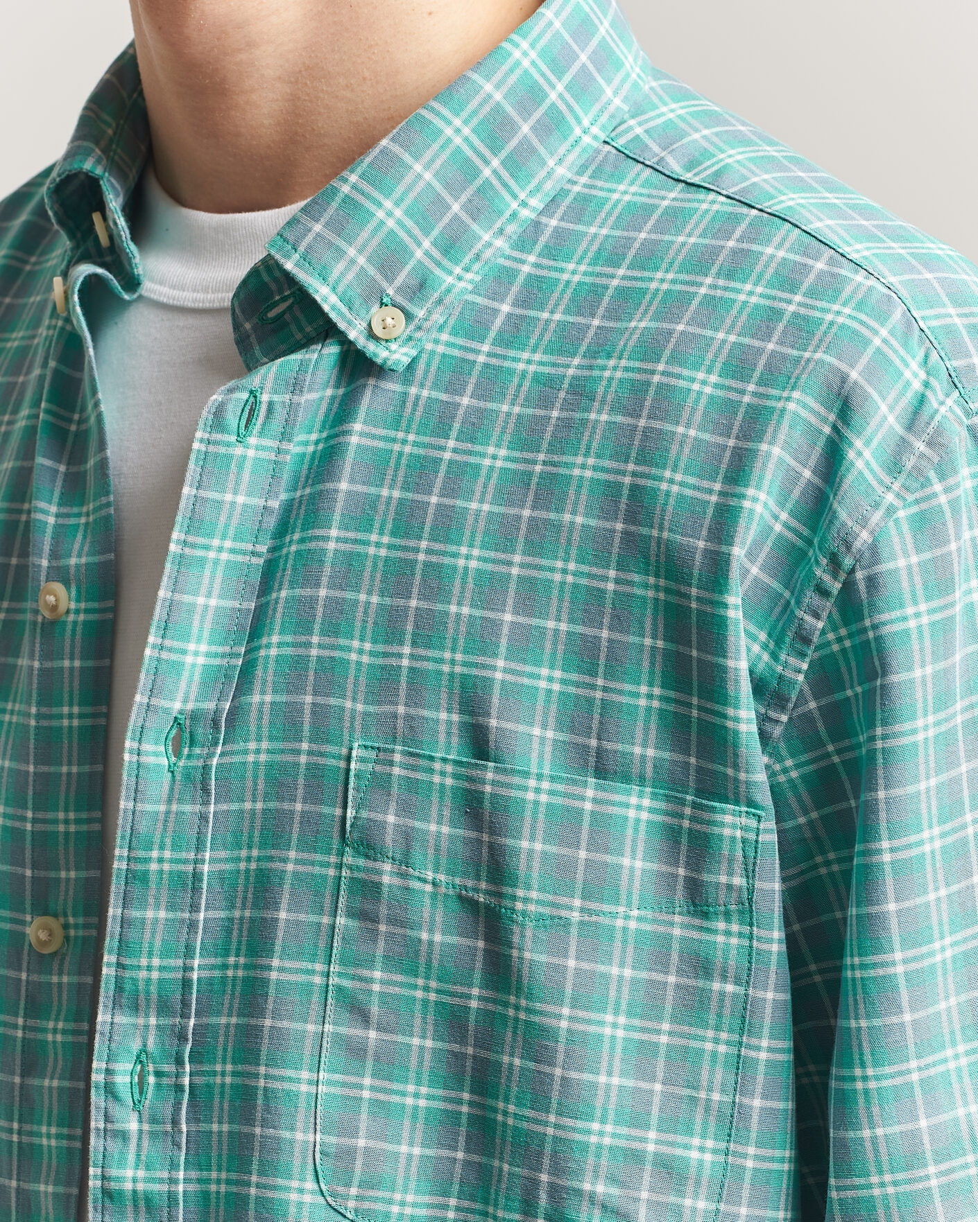 Herre | Skjorter | LES DEUX | Kent Check Shirt Allure Blue