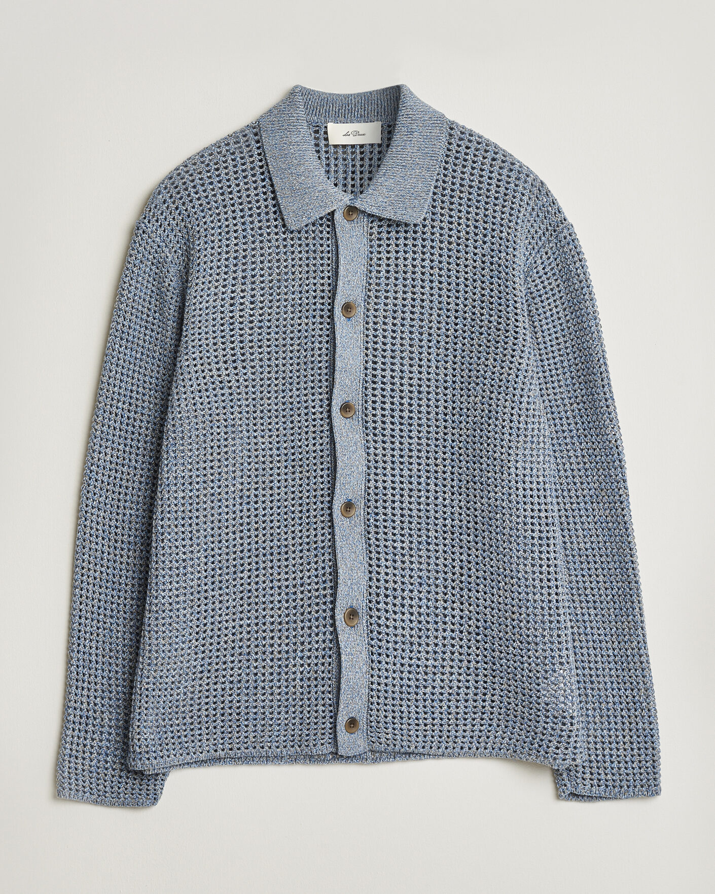 Herre | Trøjer | LES DEUX | Gerald Knitted Shirt Dark Denim Blue