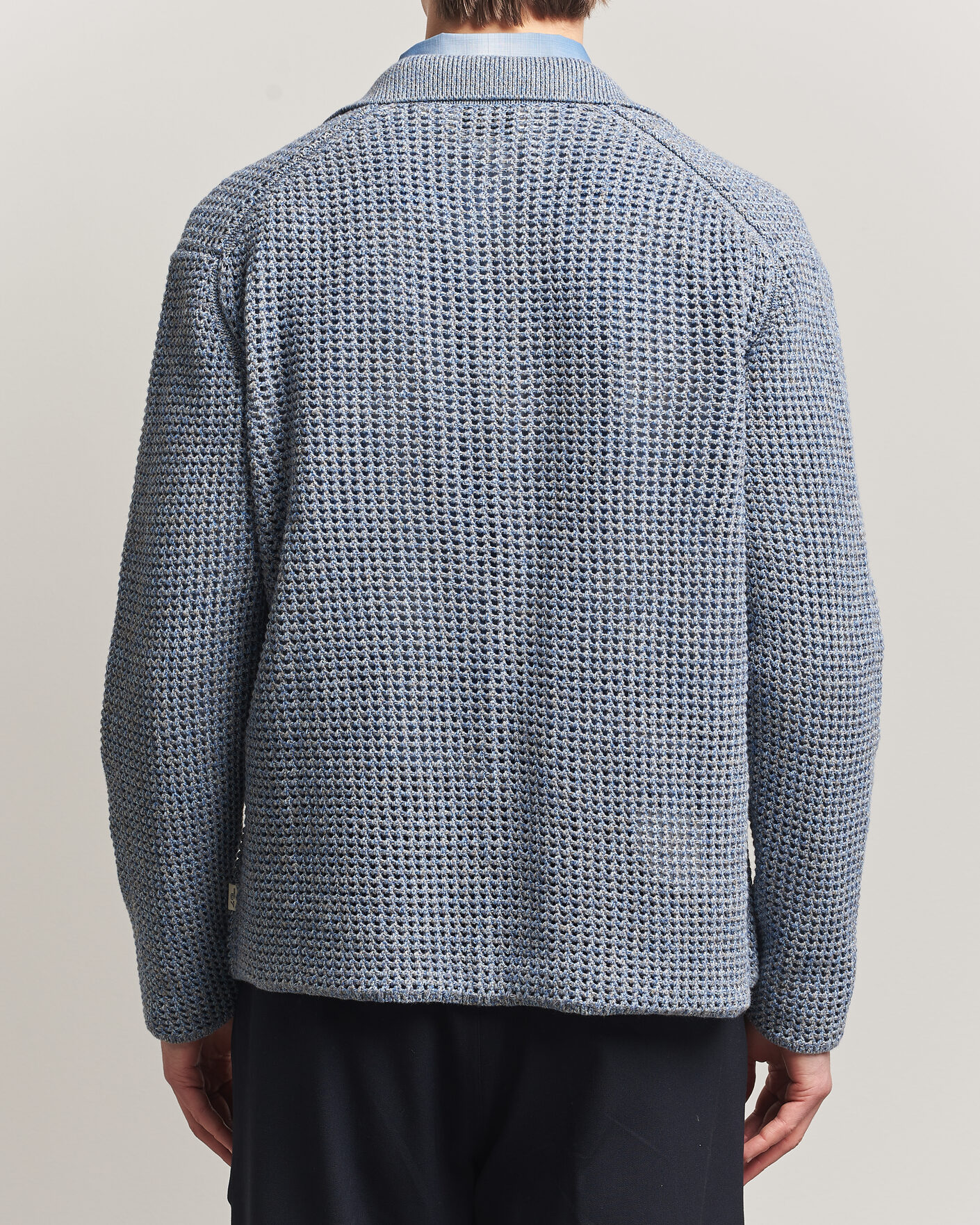 Herre | Trøjer | LES DEUX | Gerald Knitted Shirt Dark Denim Blue