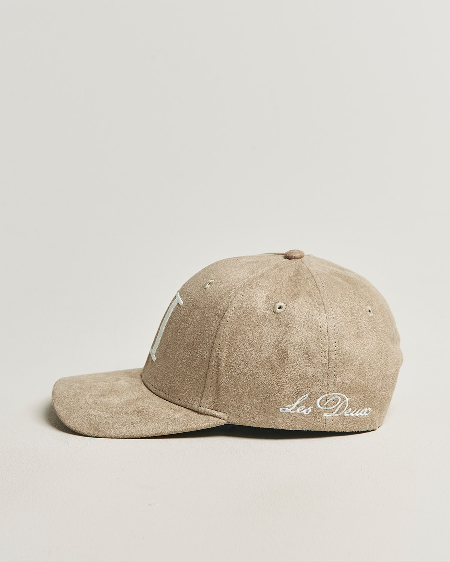 Herre | Hatte & kasketter | LES DEUX | Encore Suede Baseball Cap Dark Sand
