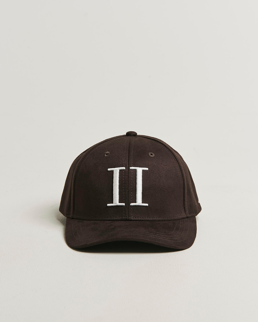 Herre | Hatte & kasketter | LES DEUX | Encore Suede Baseball Cap Coffee Brown