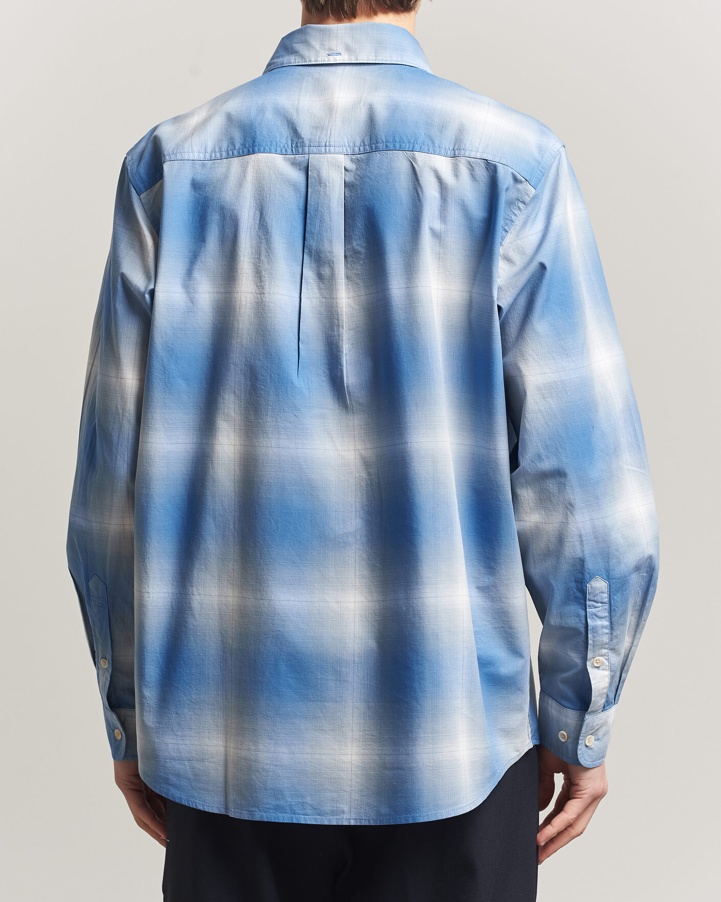Herre | Skjorter | LES DEUX | Kent Shadowcheck Shirt Palace Blue