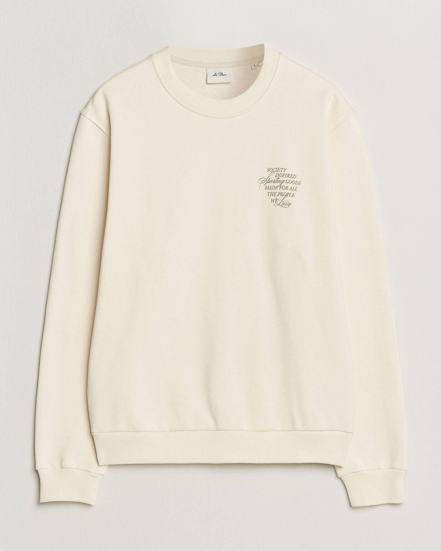 Herre | Trøjer | LES DEUX | Ben Faience Sweatshirt Eggnog White