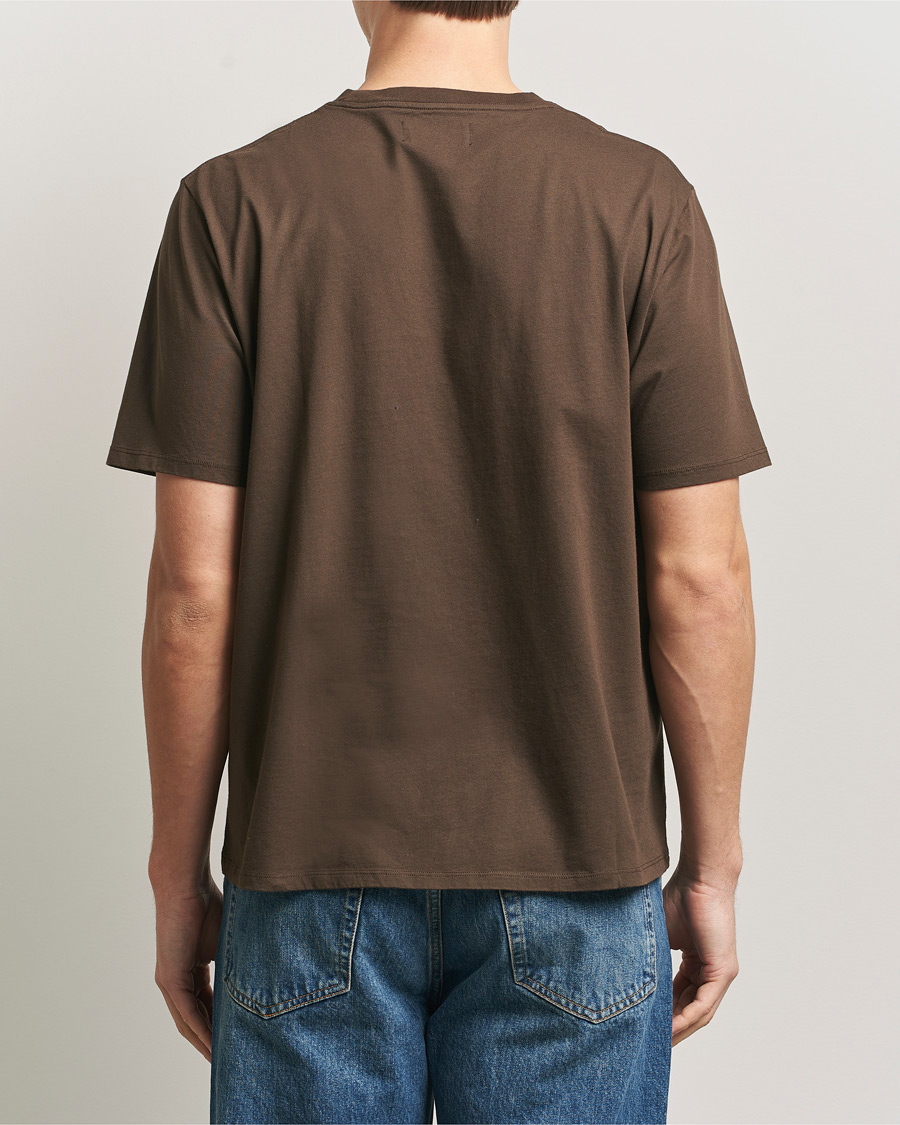 Herre | T-Shirts | Jeanerica | Delon Crew Neck T-Shirt Brown